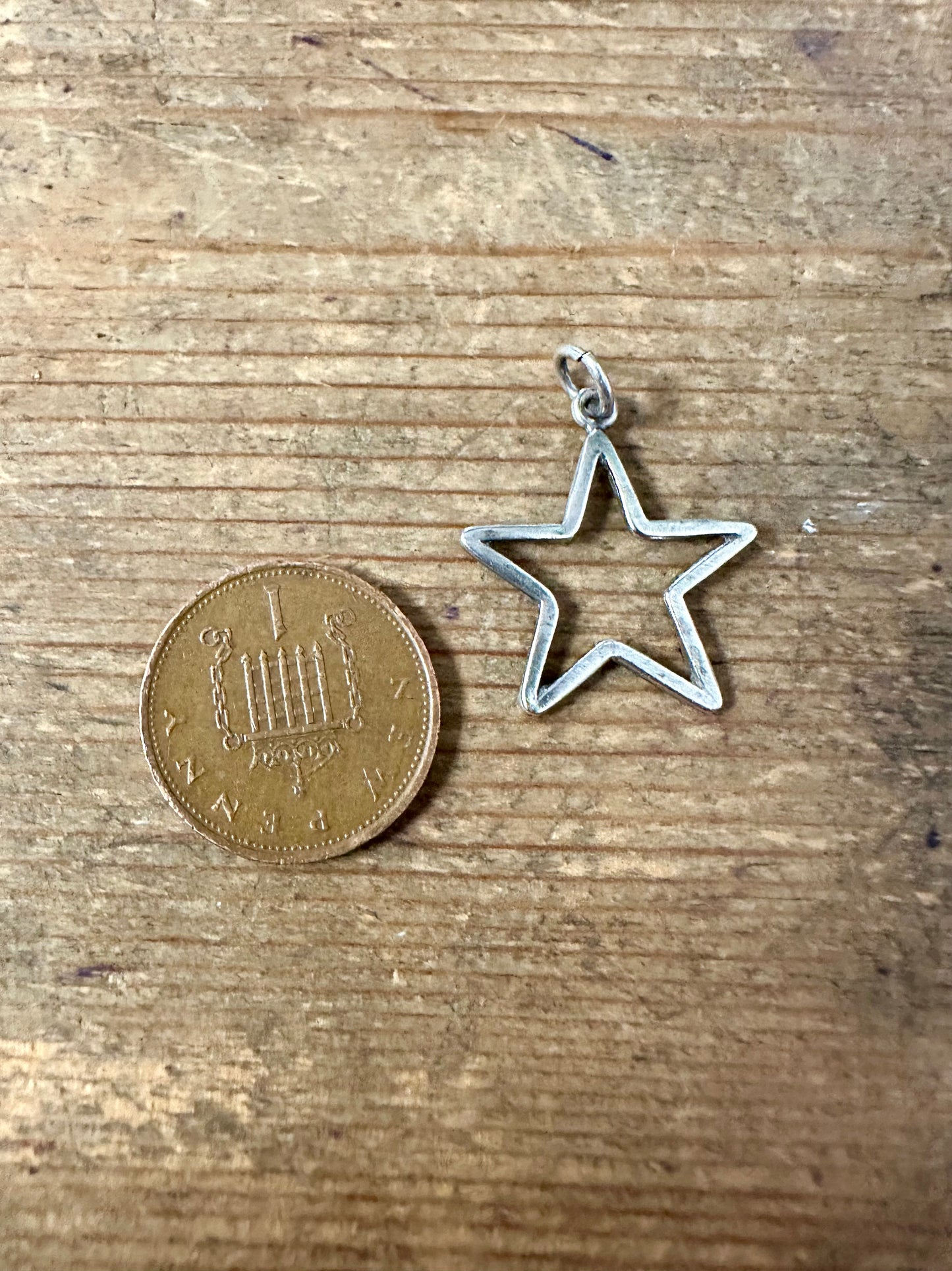Vintage Star 925 Silver Pendant