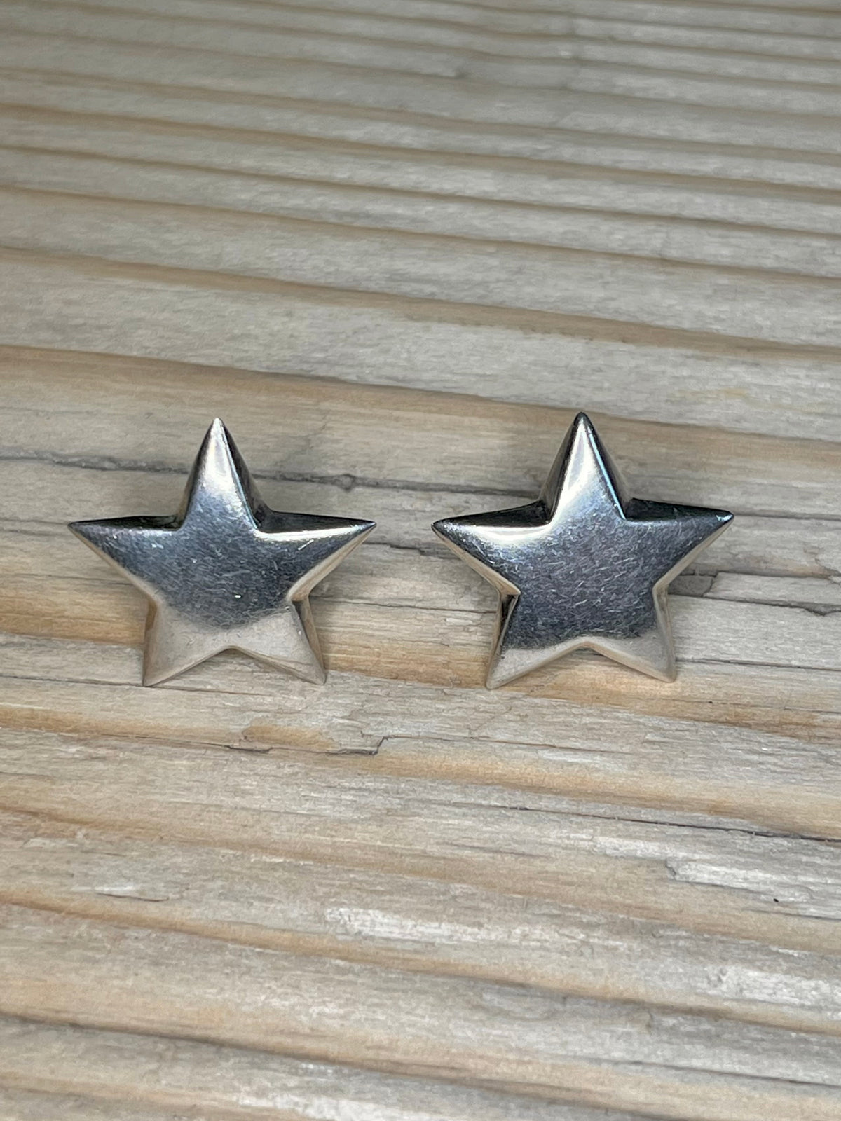 Star Shaped 925 Sterling Silver Stud Earrings