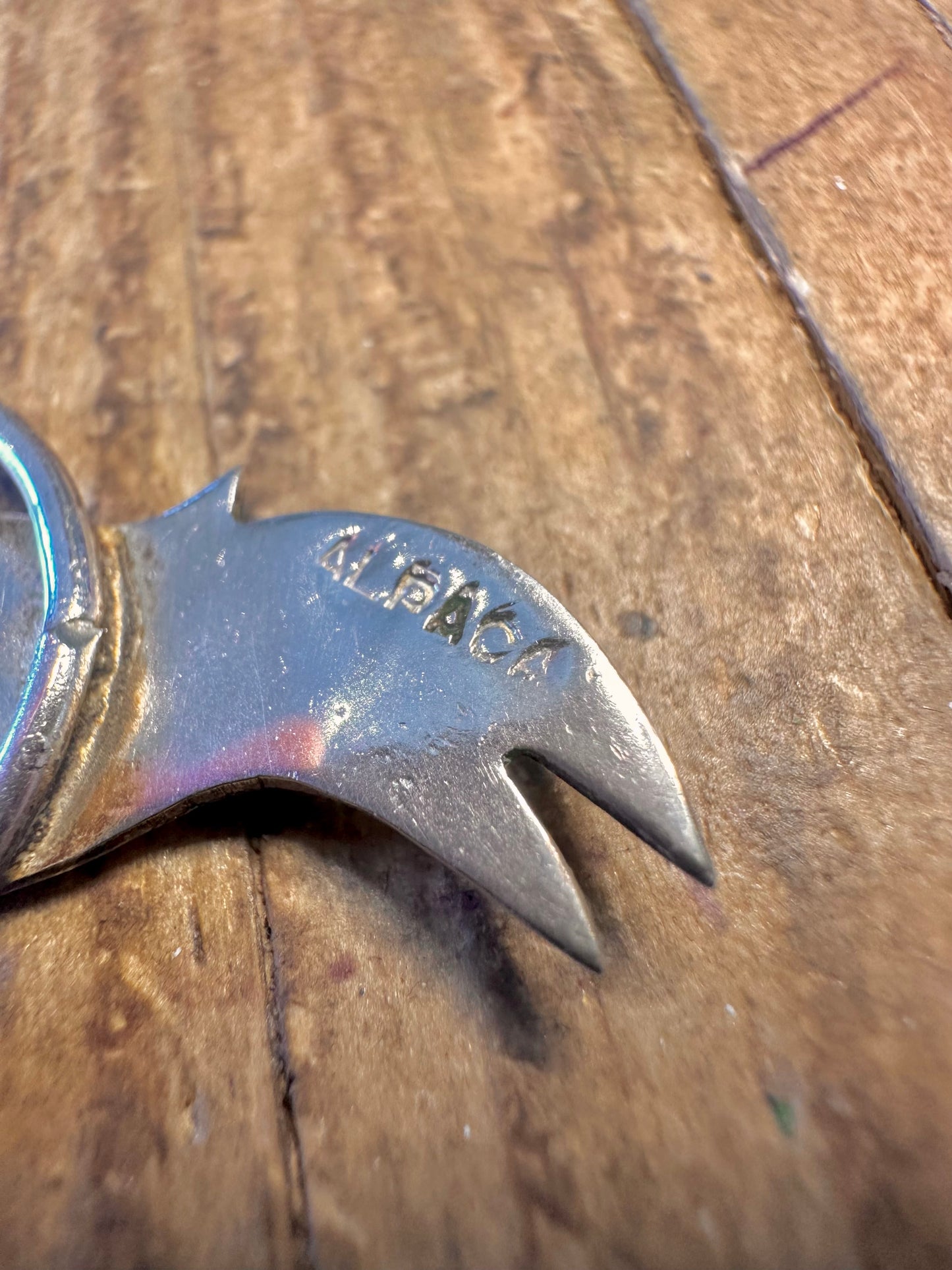 Parrot Turquoise Inlay Alpaca Silver Mexico Pendant