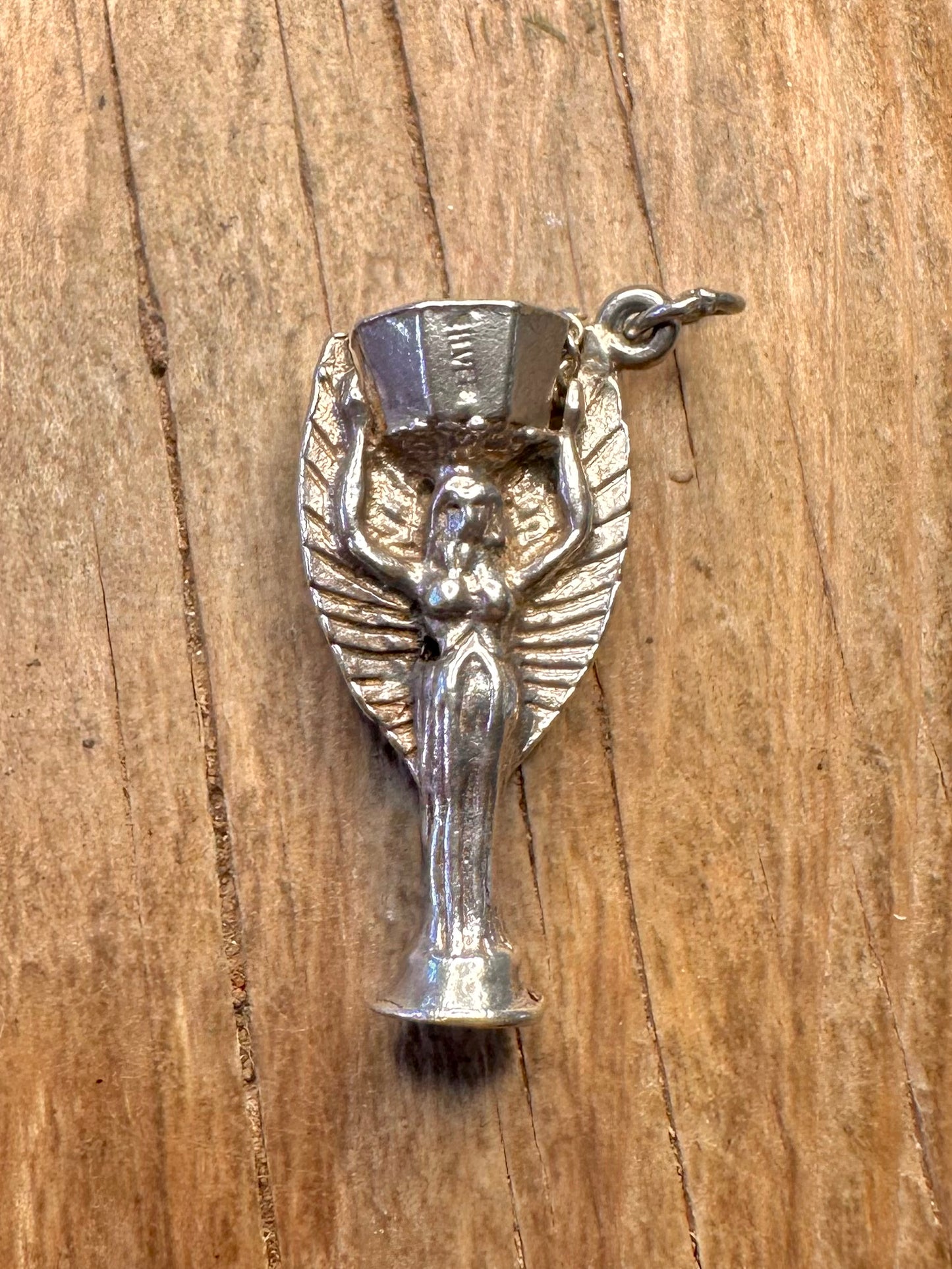 Vintage World Cup Trophy 925 Sterling Silver Charm Pendant