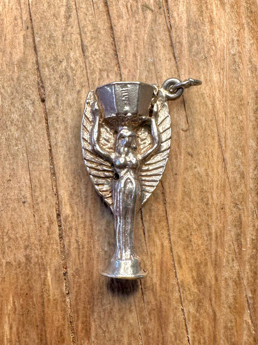 Vintage World Cup Trophy 925 Sterling Silver Charm Pendant