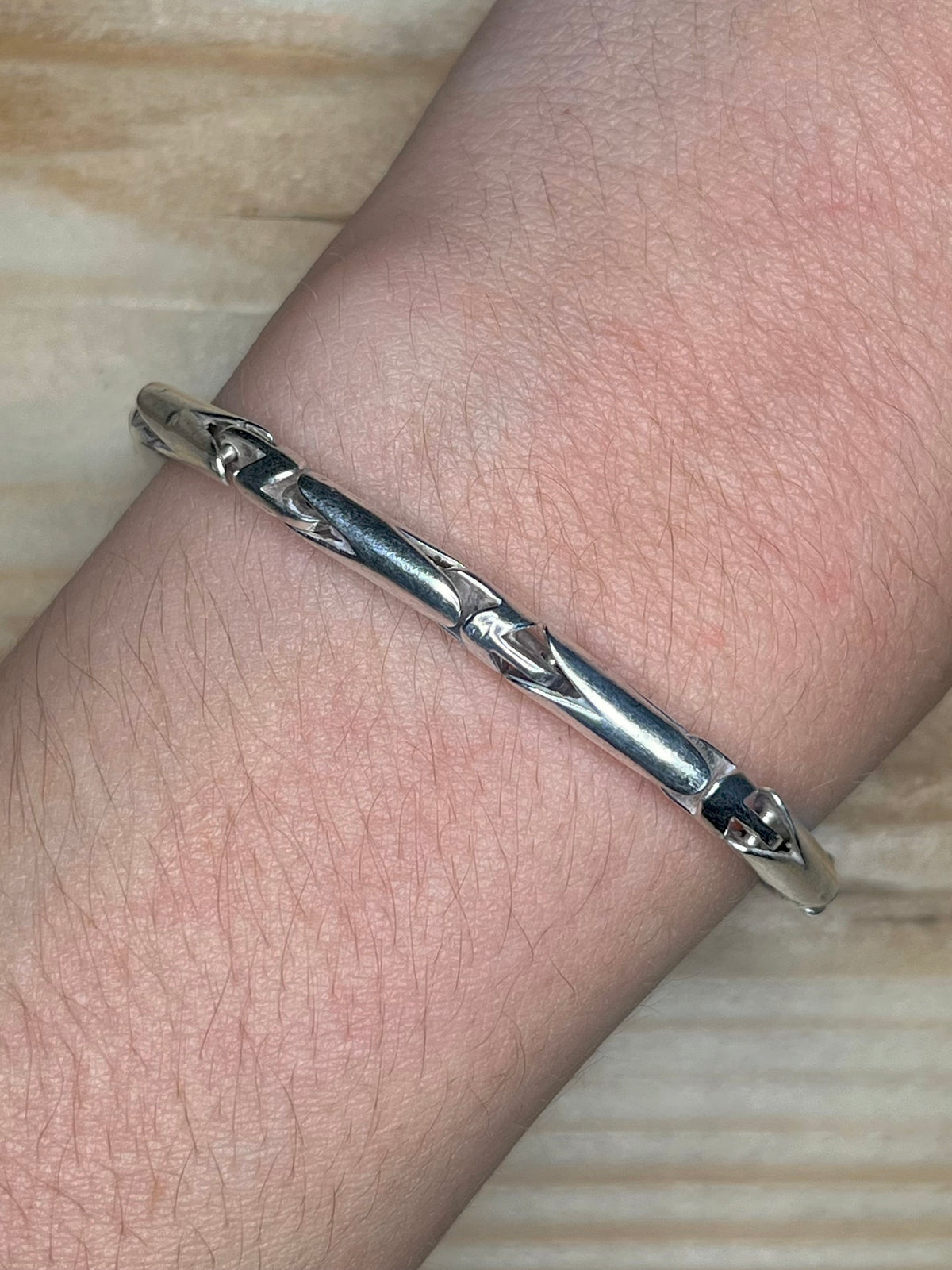 Unique Bar Link 925 Sterling Silver 8 Inch Bracelet
