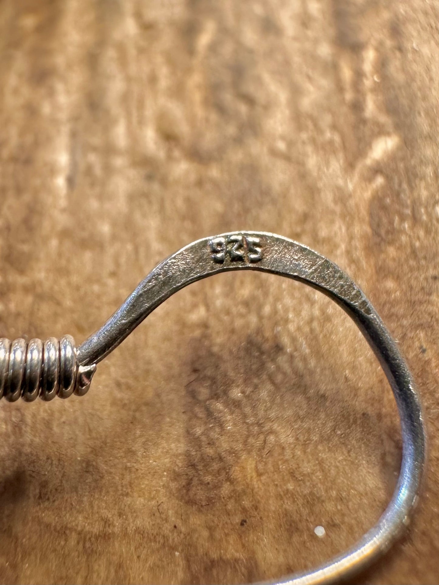 Twisted Dangle 925 Sterling Silver Earrings