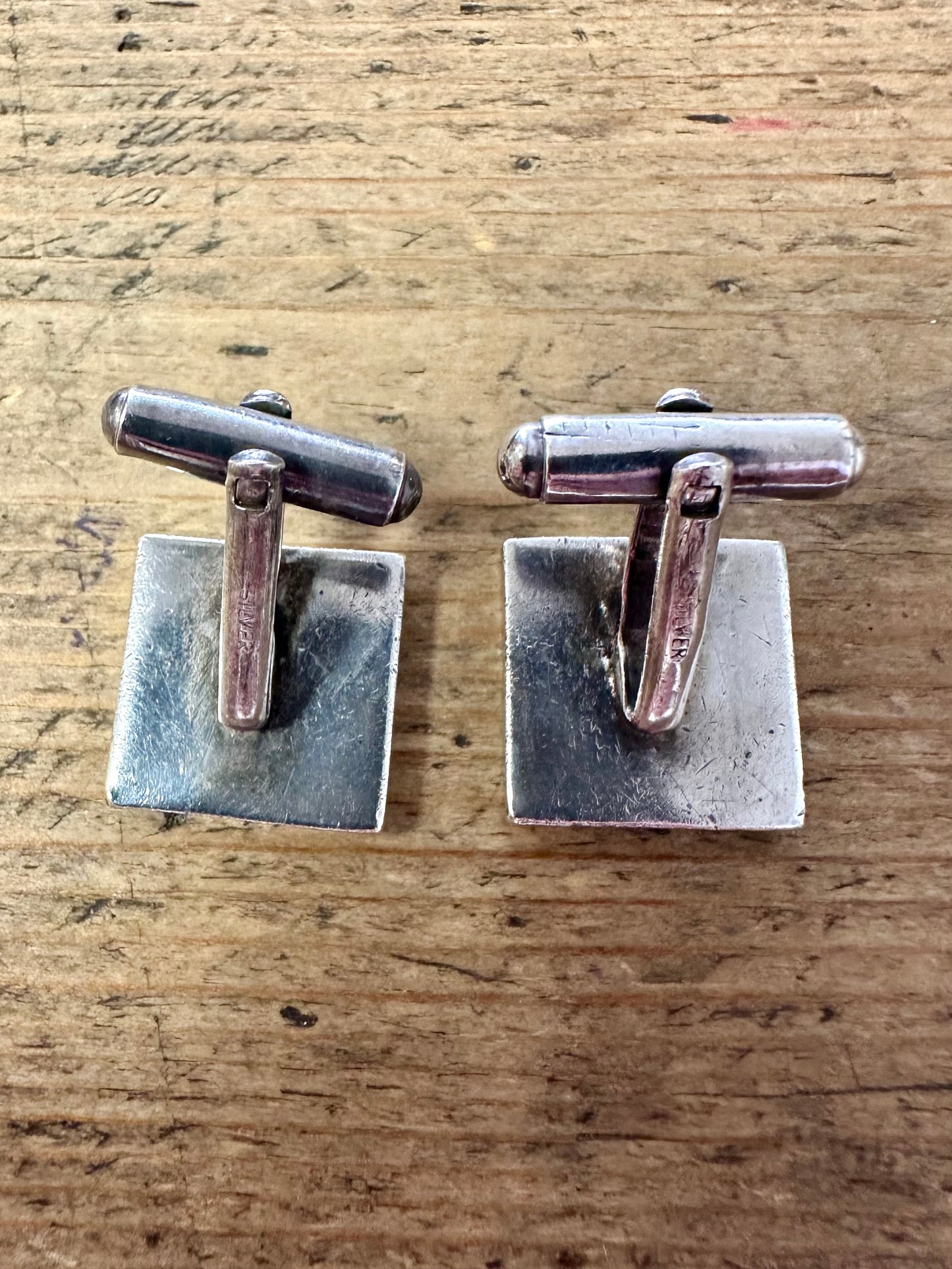 Square 2000 London Cuff Links 925 Silver Collectable