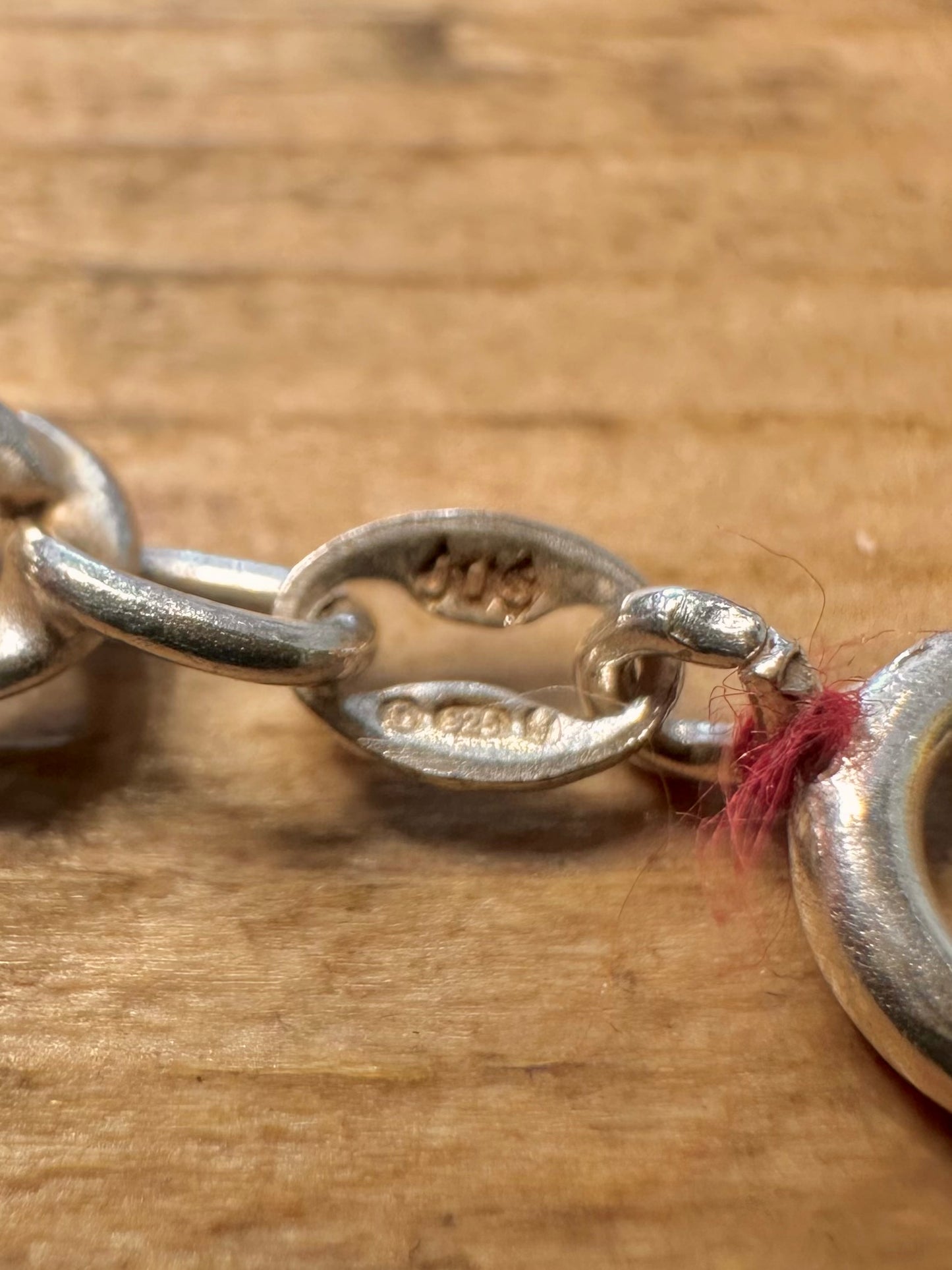 Vintage Rope Chain 925 Silver 16.3 inch Necklace