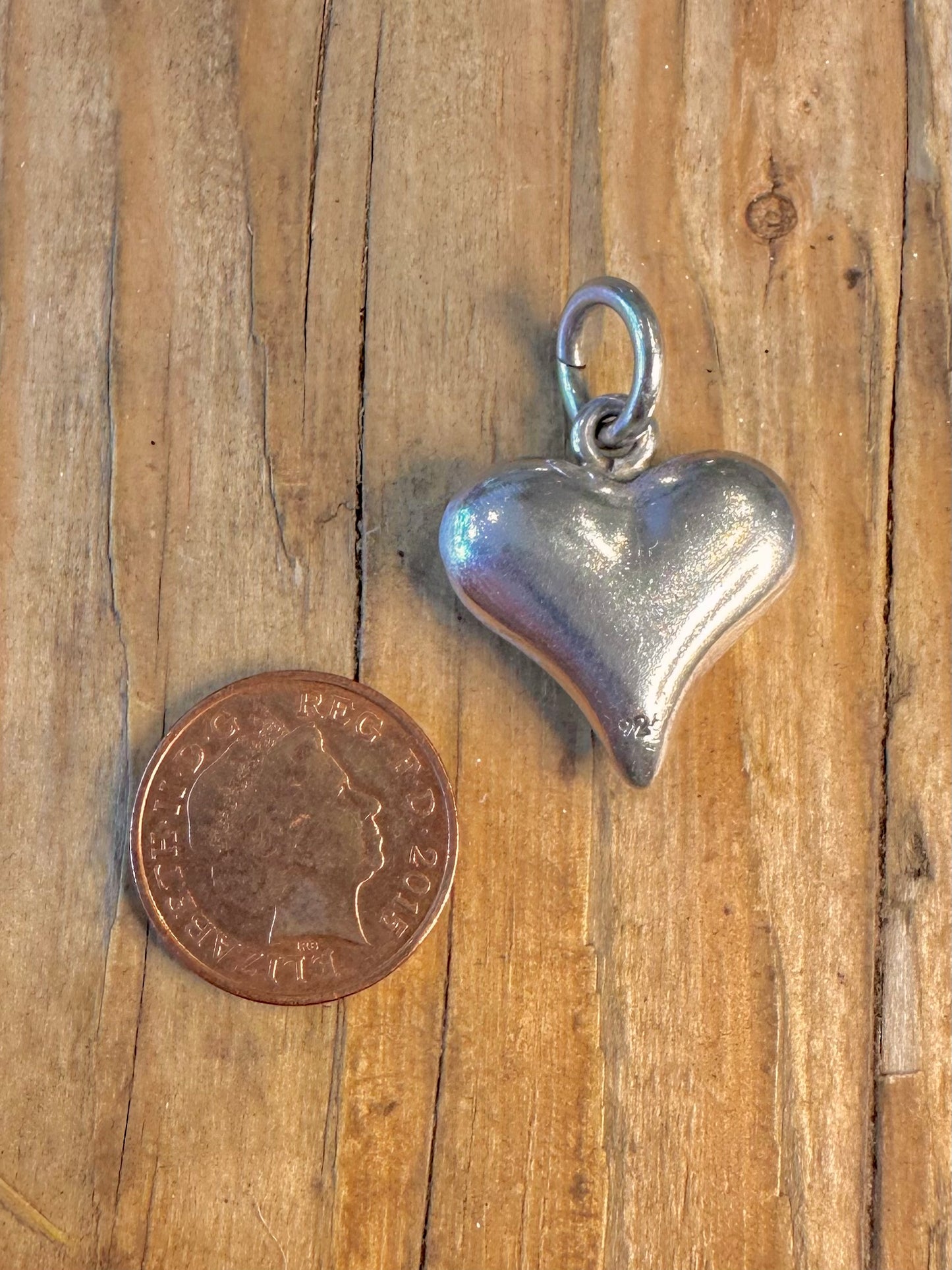 Puff Heart 925 Sterling Silver Pendant