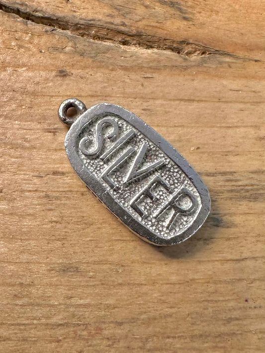 Vintage 1974 1/4oz Silver Bar 925 Silver Pendant