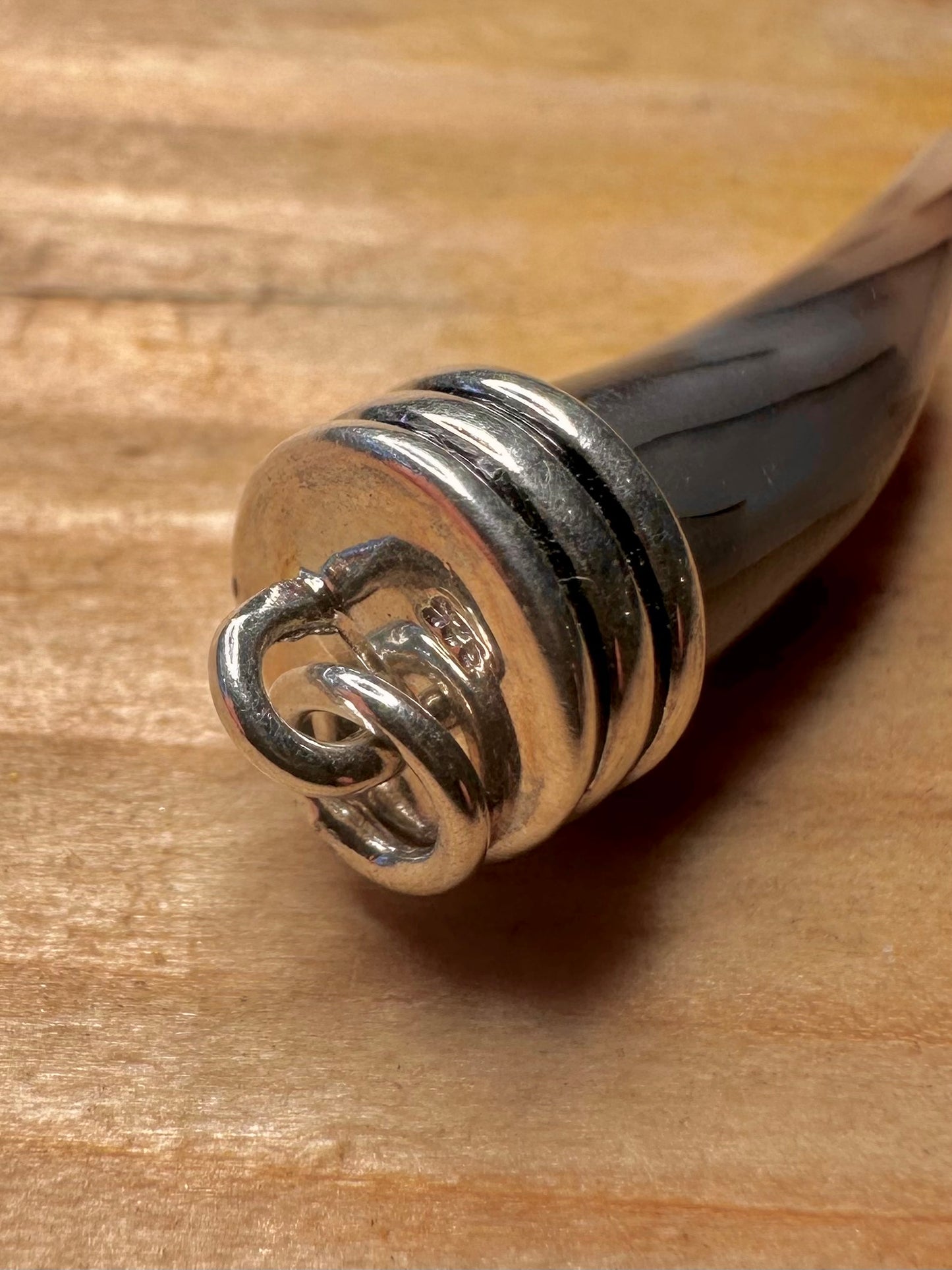 Modern Abalone Claw 925 Sterling Silver Pendant