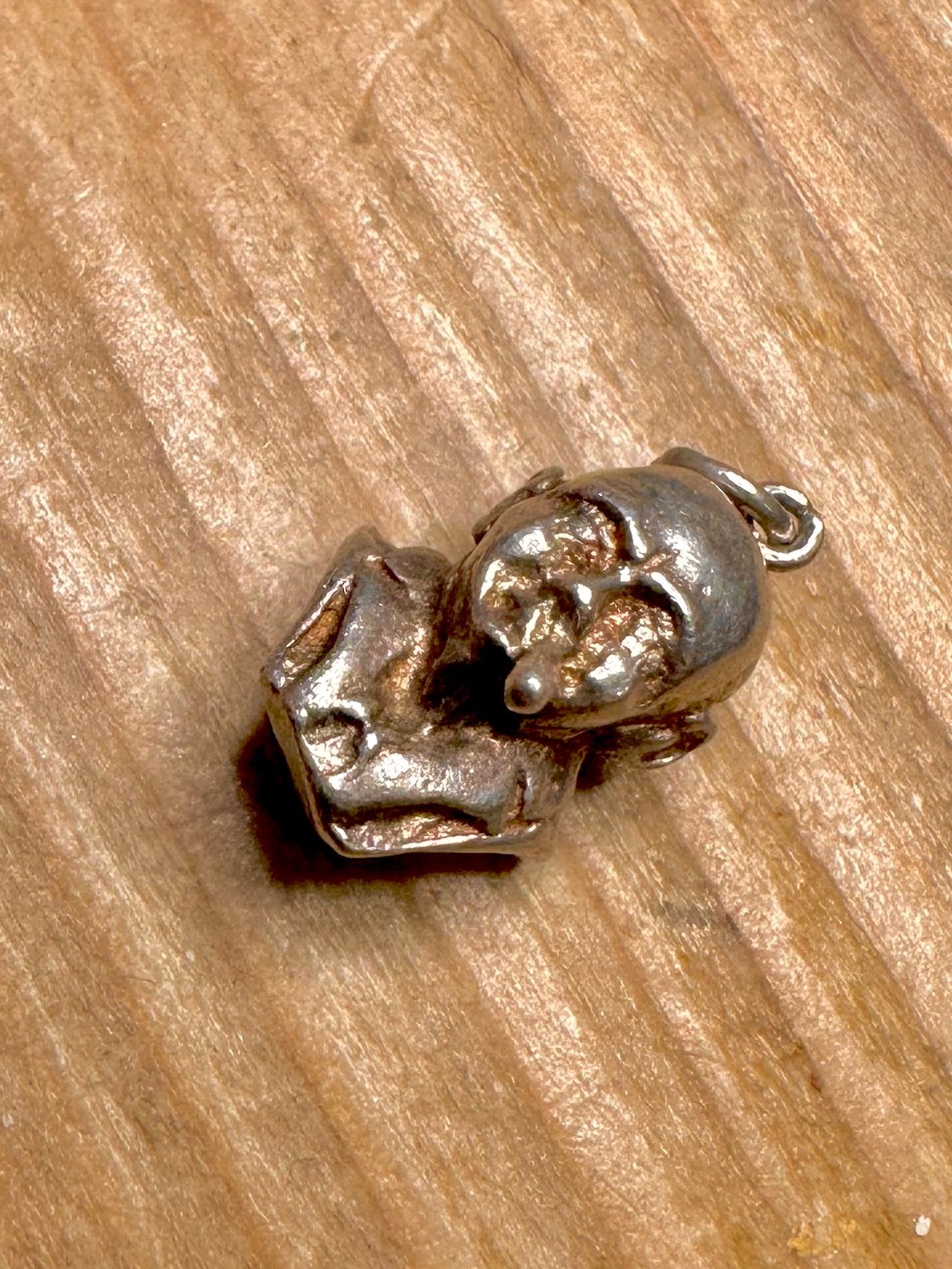Vintage Winston Churchill Bust 925 Sterling Silver Charm Pendant