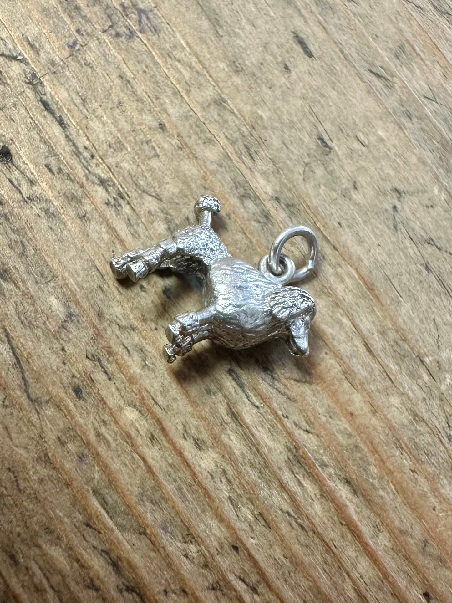 Vintage Poodle 925 Silver Charm Pendant