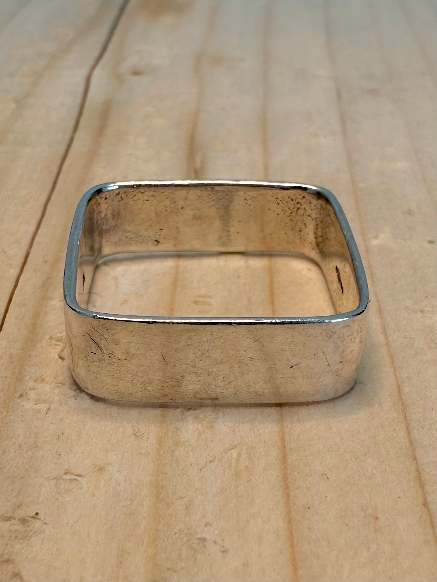 Square Band 925 Sterling Silver Size V1/2 Ring