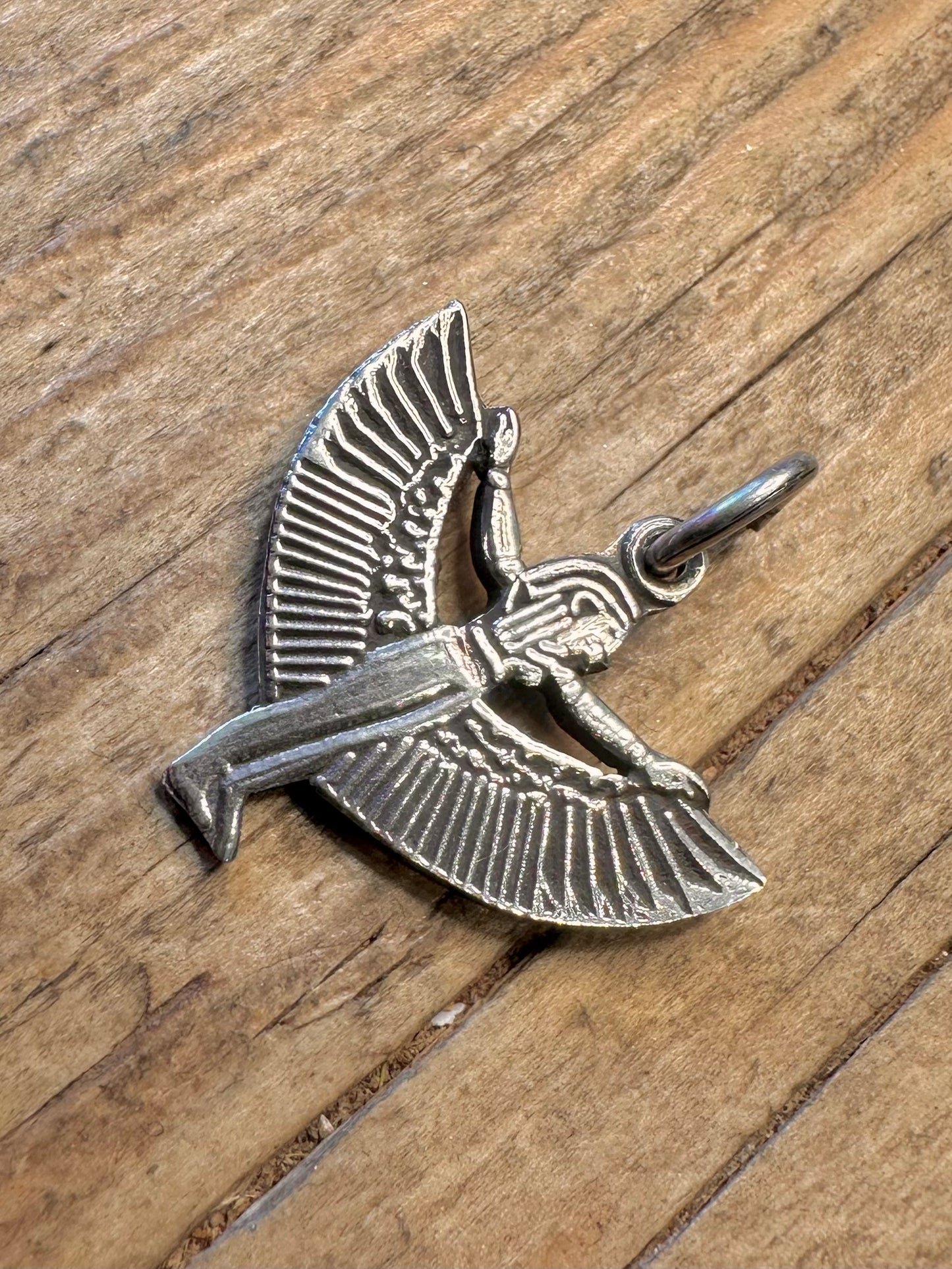 Egyptian Goddess Isis Silver Pendant