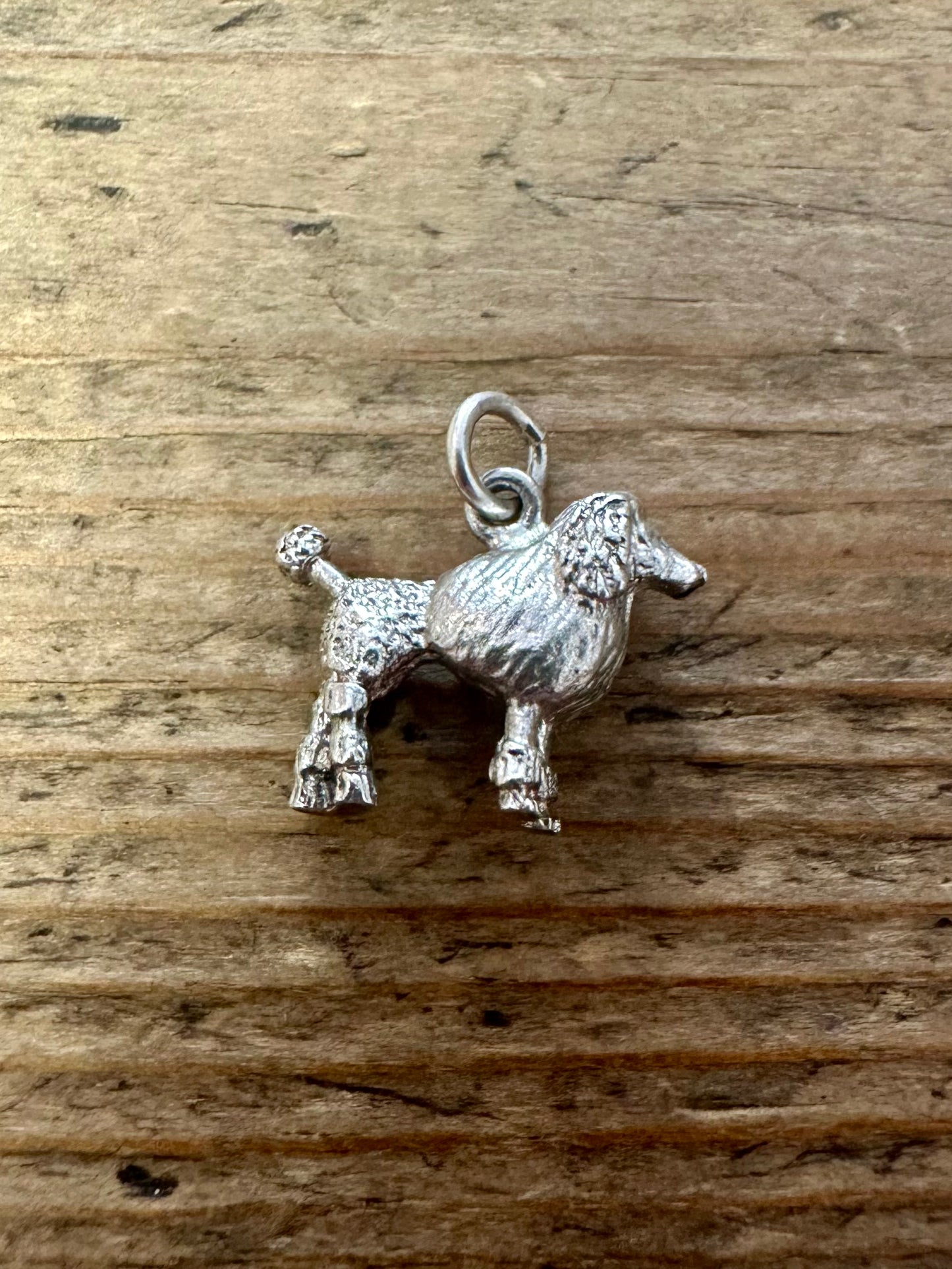 Vintage Poodle 925 Silver Charm Pendant