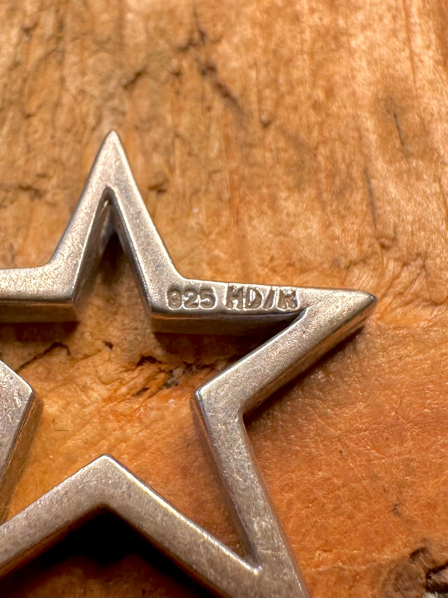 Star with Diamonds 925 Sterling Silver Pendant
