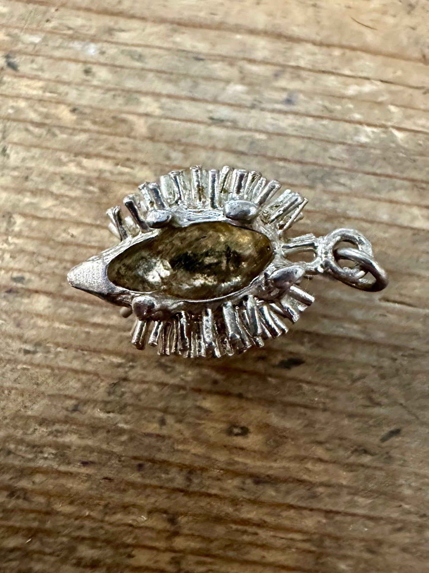 Vintage Hedgehog 925 Silver Pendant