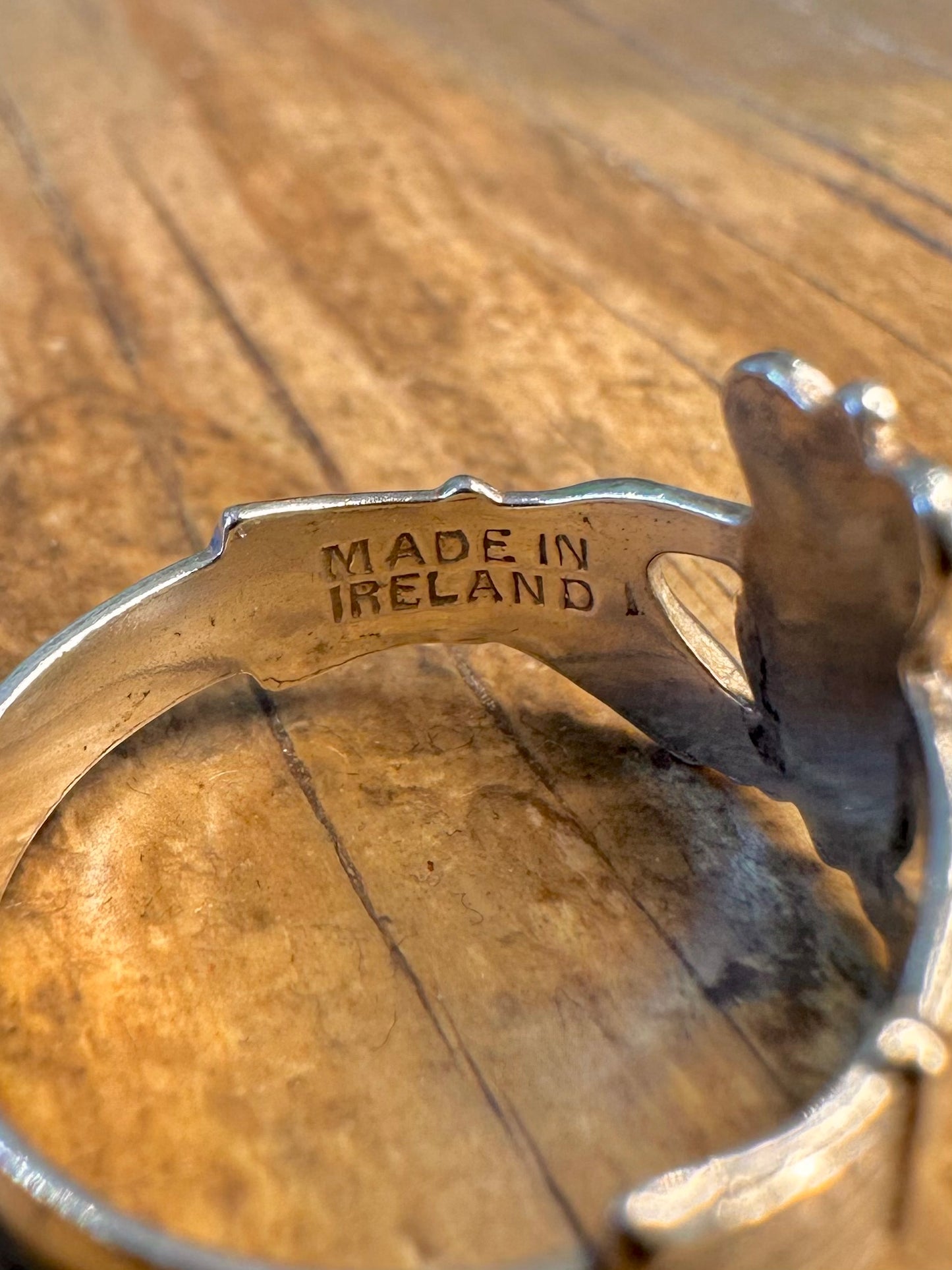 Claddagh 1979 Made in Ireland 925 Sterling Silver Size P Ring
