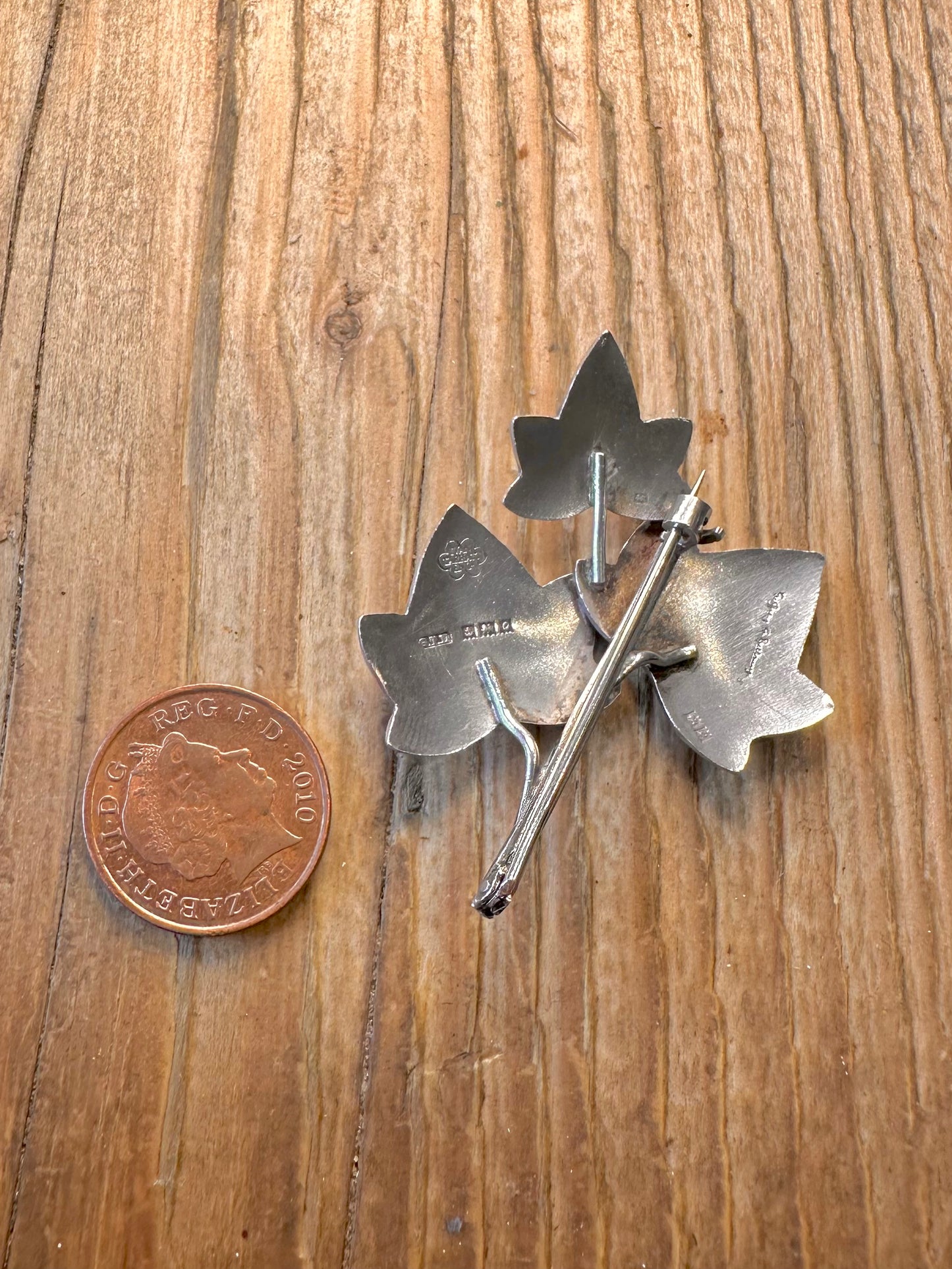 Geoffrey Bellamy For Ivan Tarratt 1963 Leaf Design 925 Sterling Silver Brooch