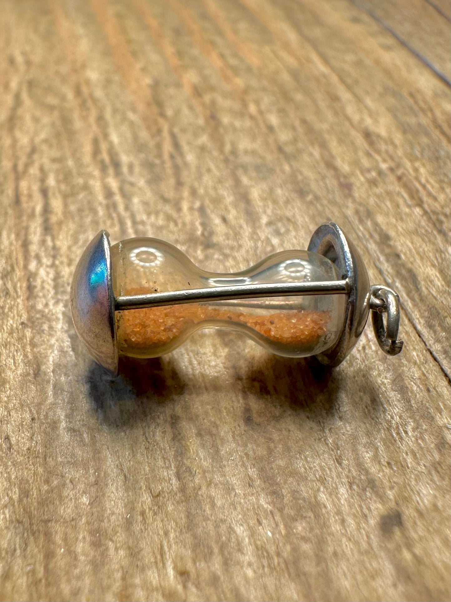 Hour Glass 925 Sterling Silver Charm Pendant