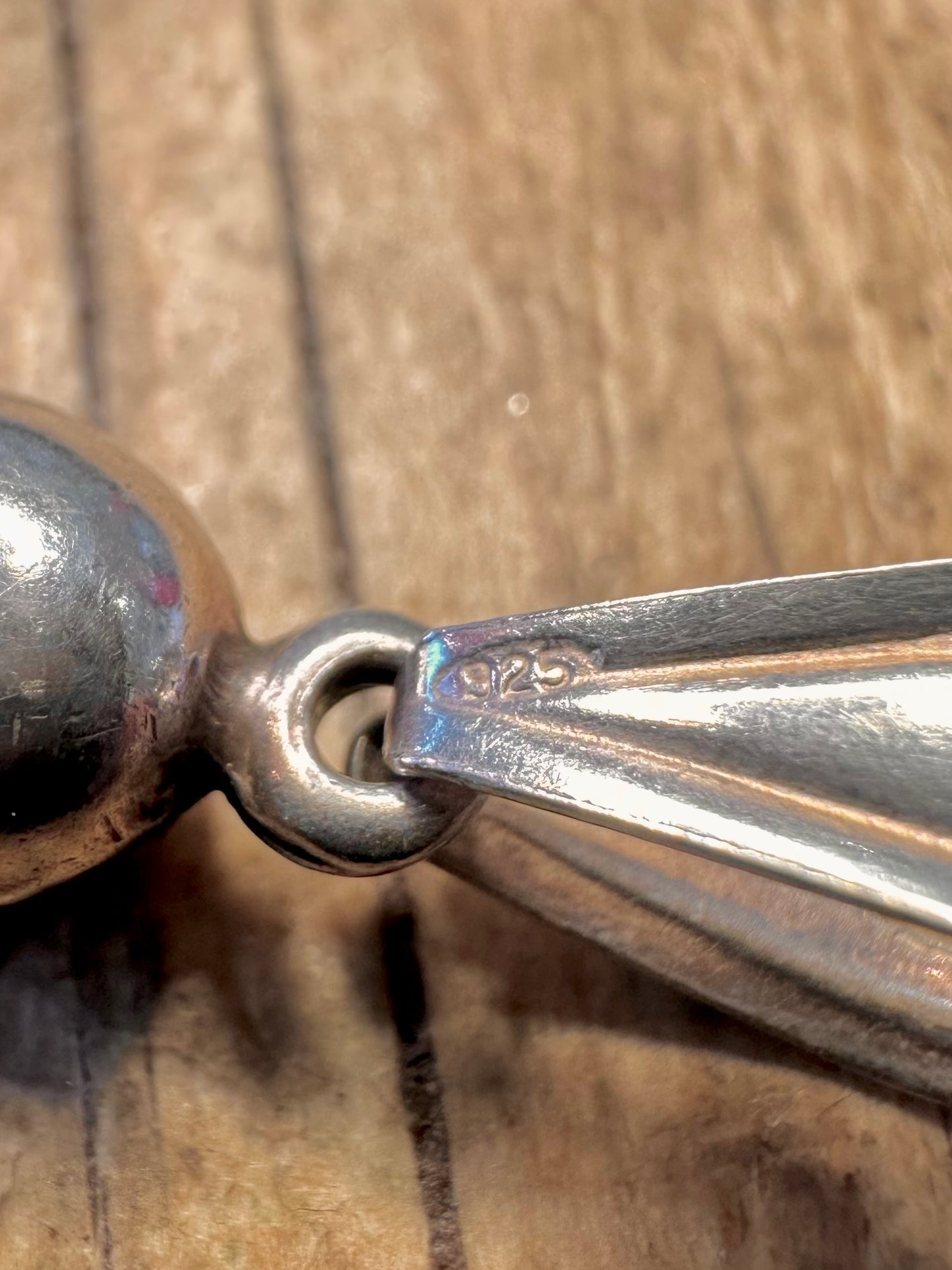 Vintage Horn Cornicello 925 Sterling Silver Pendant