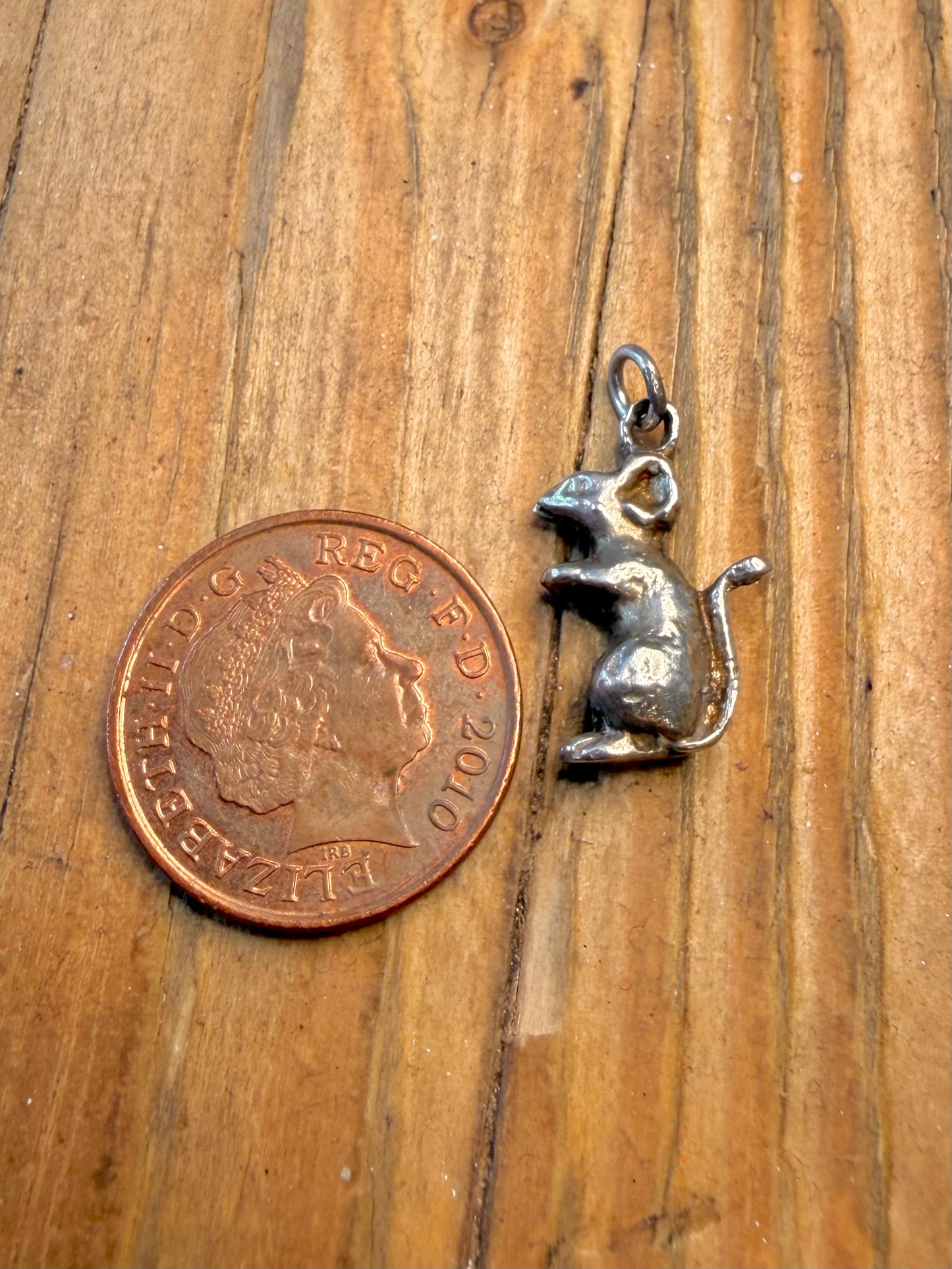 Mouse Charm 925 Sterling Silver Pendant
