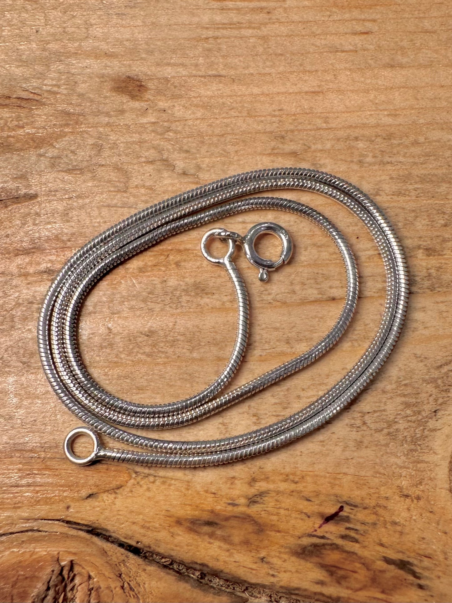 Modern Snake Chain 925 Silver 16.5 inch Necklace