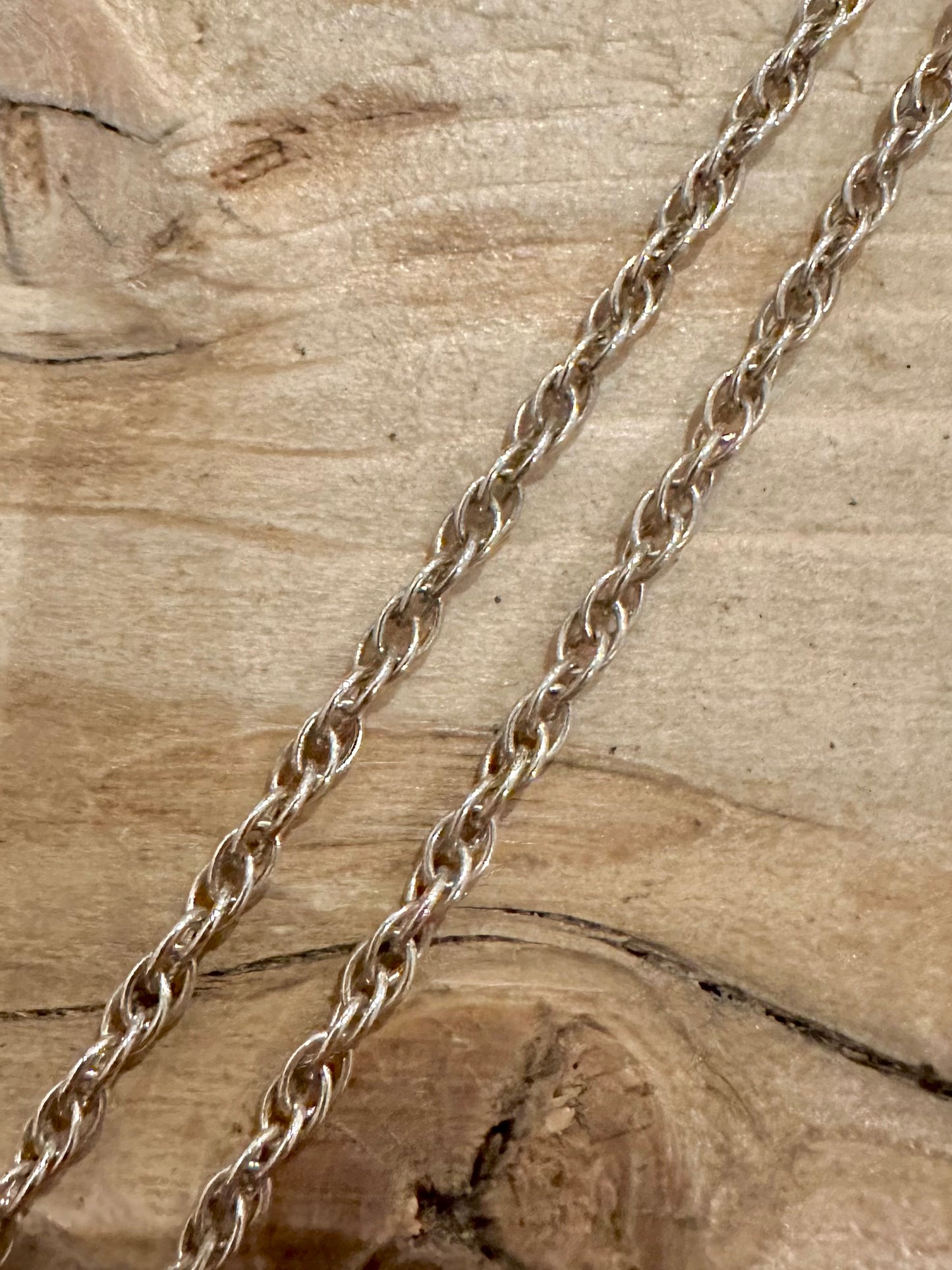 Vintage Rope Chain 925 Silver 23.8 inch Necklace