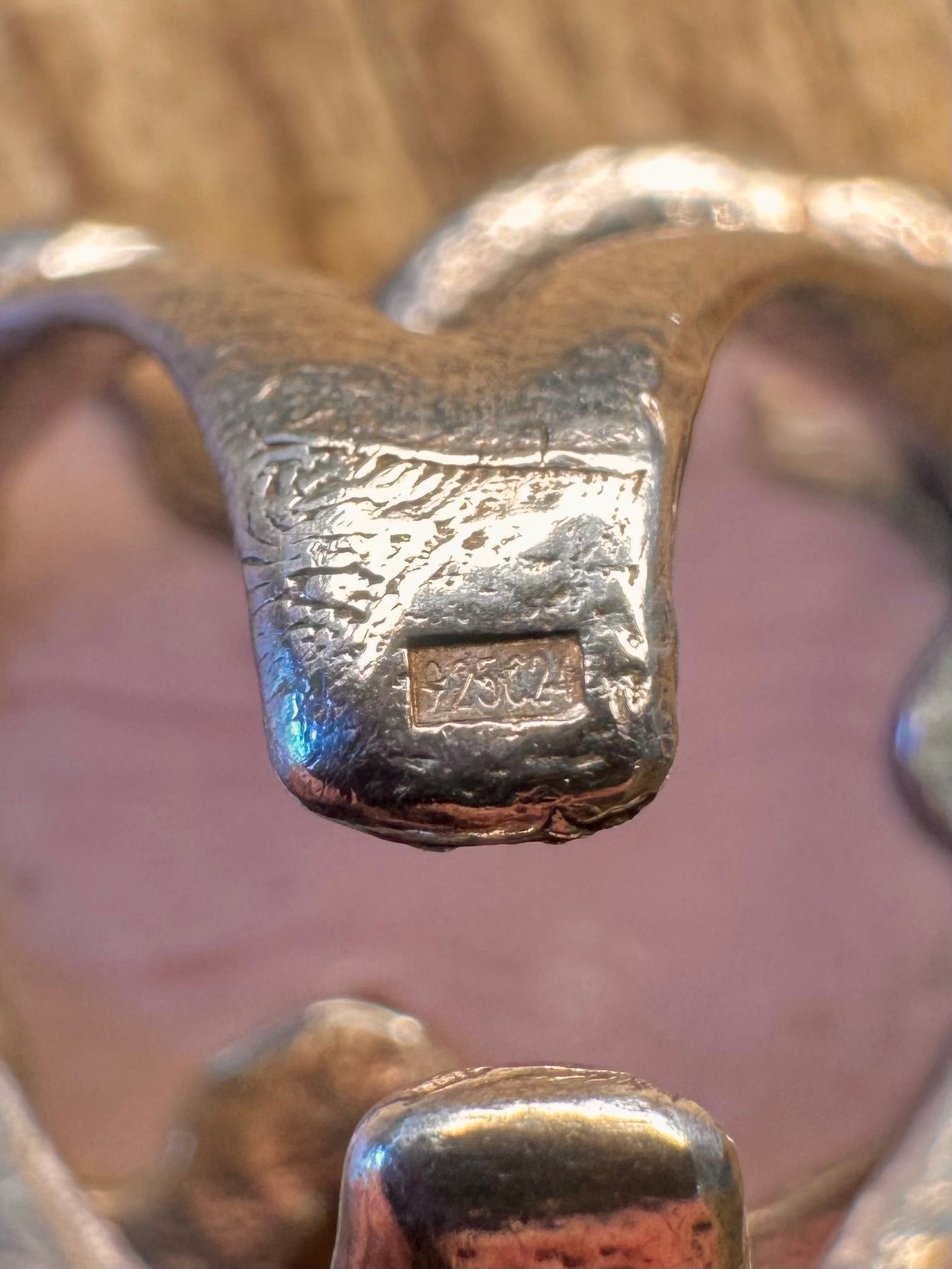 Tous Murano Mehrfarbiger offener Rücken 925er Sterlingsilber Ring Größe O