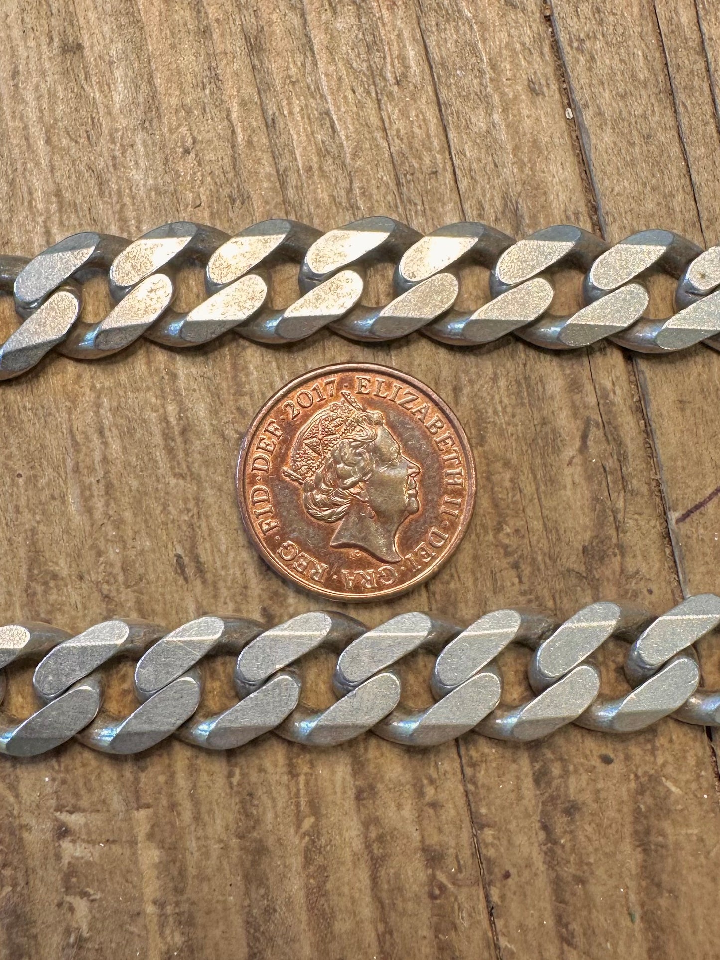 Chunky Curb Chain 925 Sterling Silver Birmingham 22.5 inch Necklace