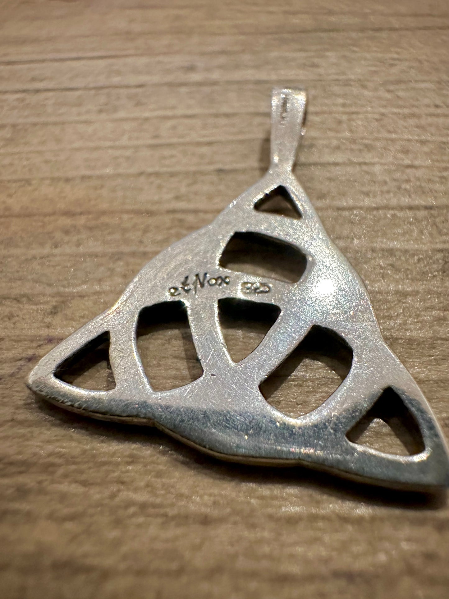 Vintage Celtic Triquetra 925 Silver Pendant