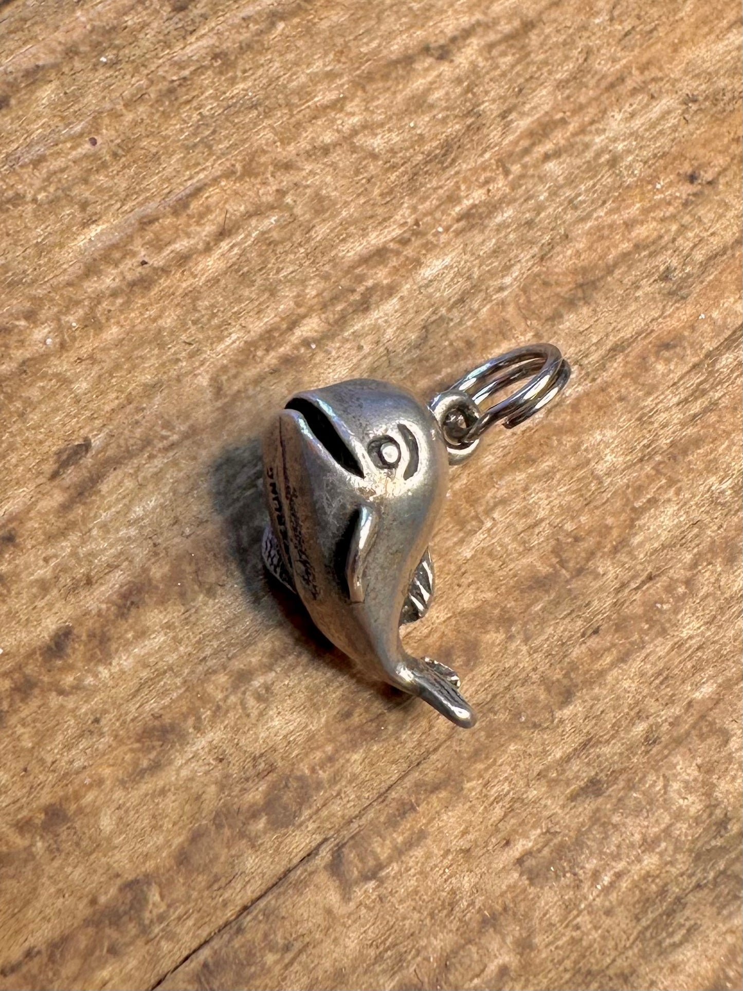 Whimsical Whale 925 Sterling Silver Charm Pendant