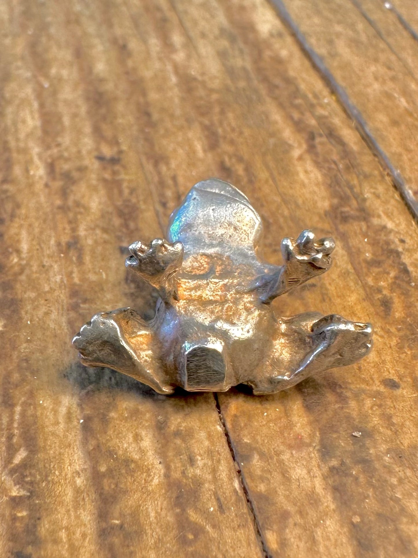 Frog Realistic 925 Sterling Silver Charm Pendant