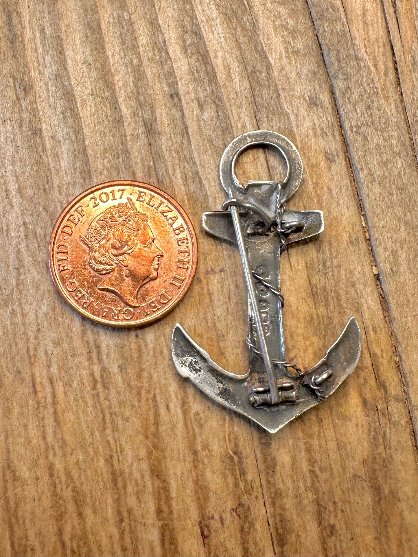 Empress of Australia 1932 Anchor 925 Sterling Silver Brooch