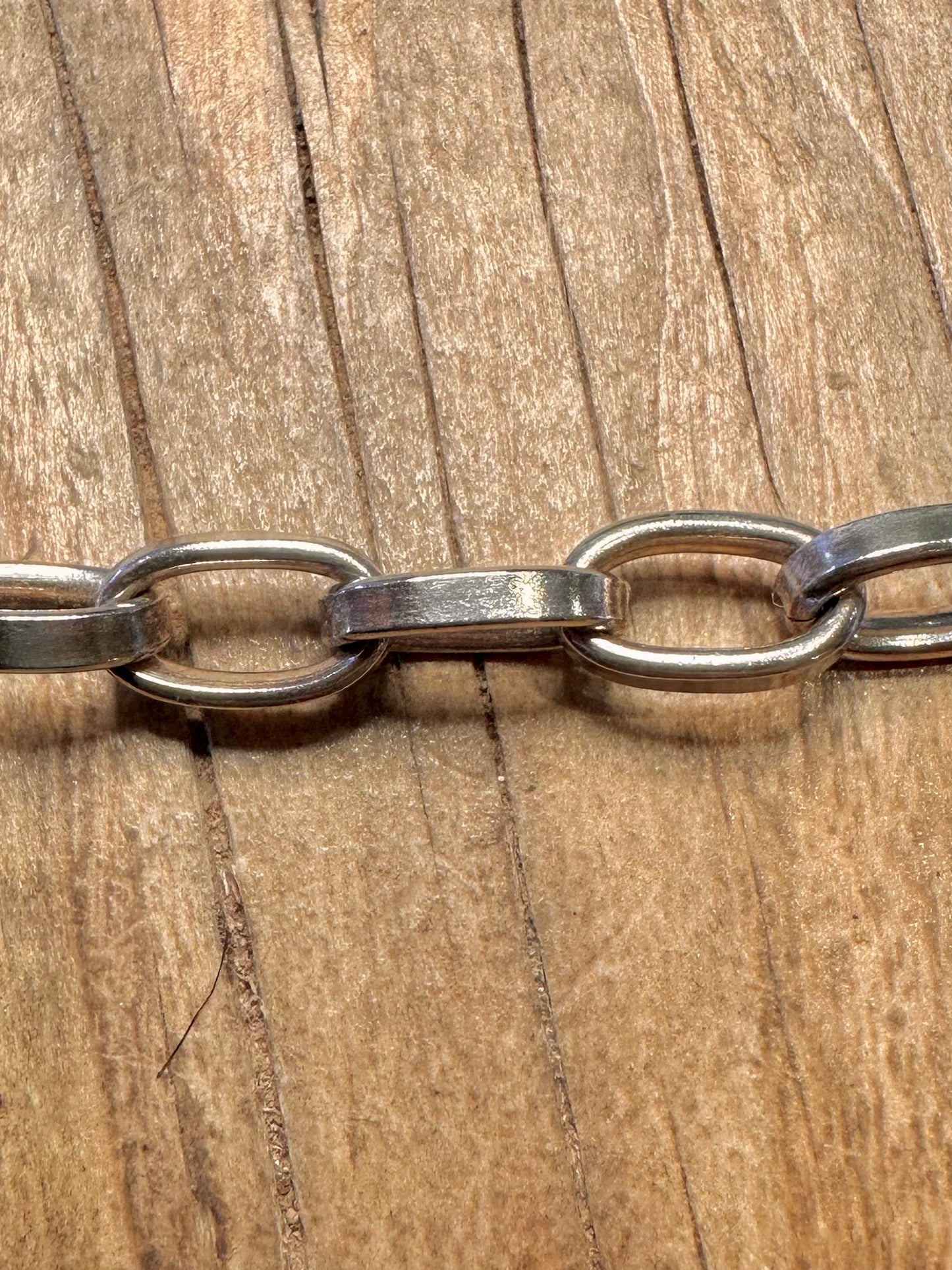 Vintage Cable Link T Bar 925 Sterling Silver 20 inch Necklace