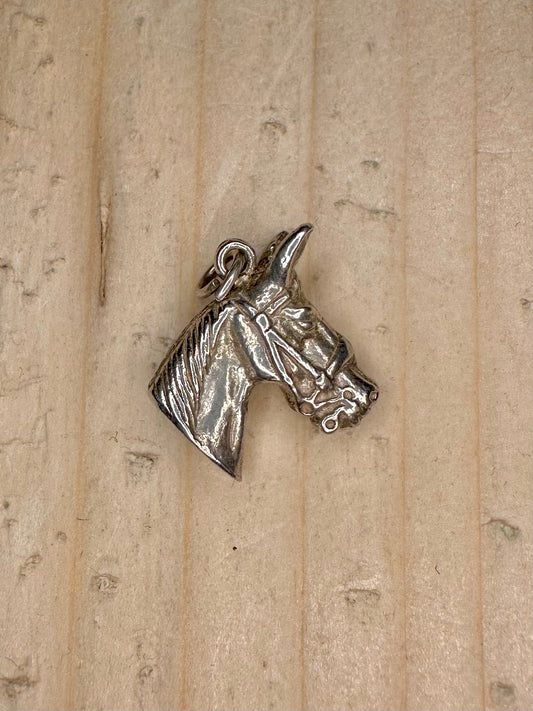 Horse Head 925 Sterling Silver Pendant
