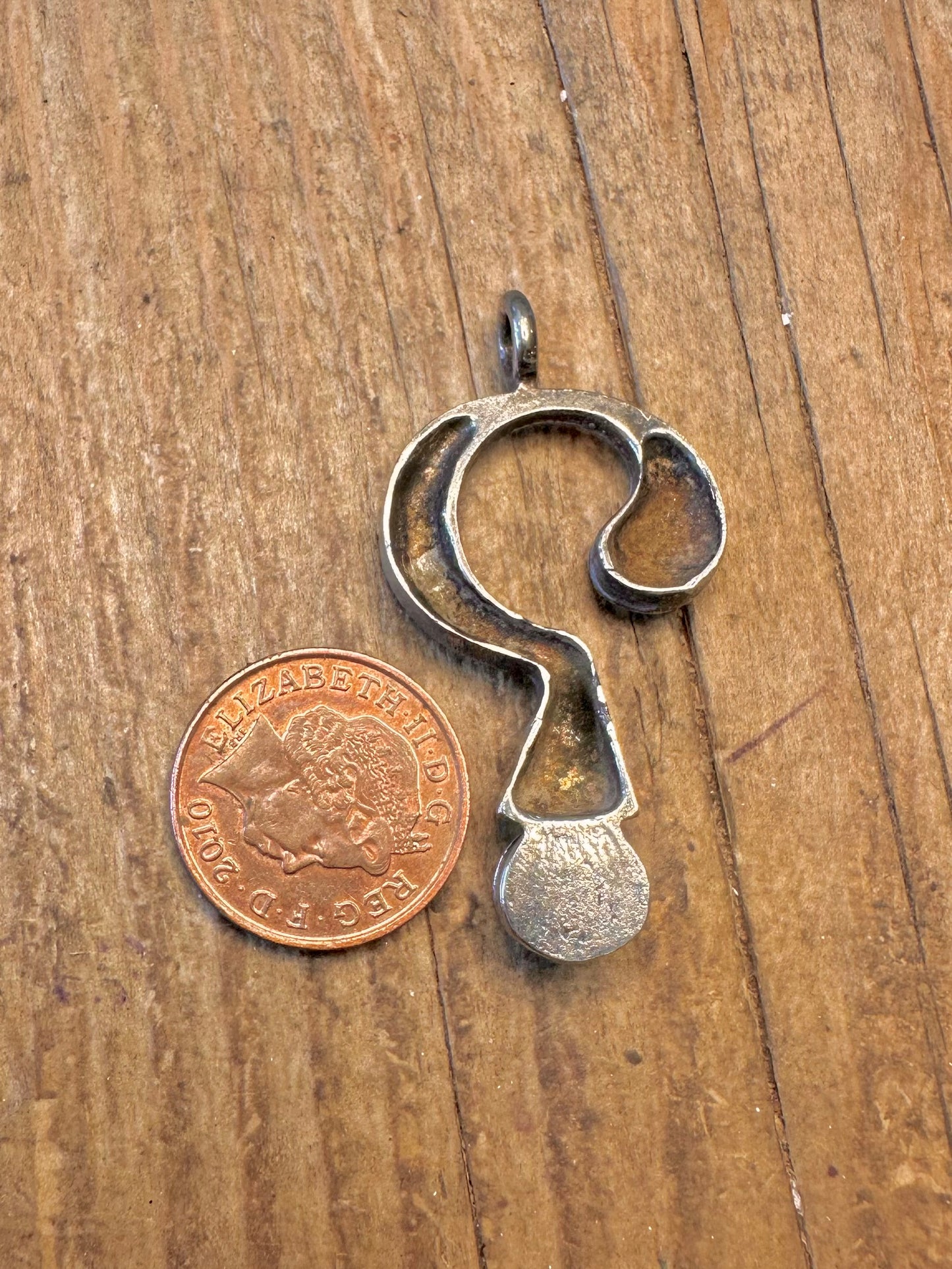 Question Mark 925 Sterling Silver Pendant