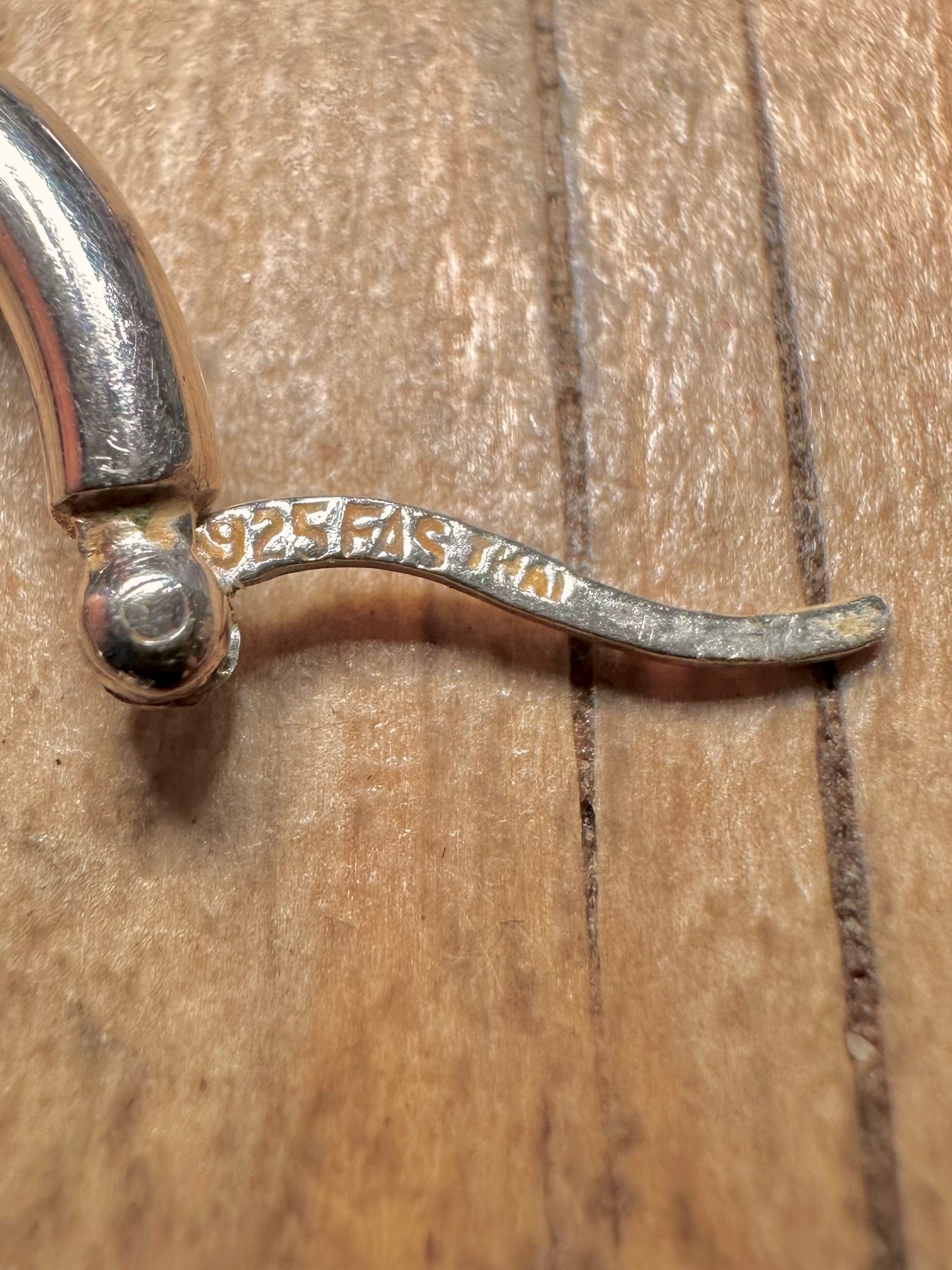 Modern Wavy Hoops 925 Sterling Silver Earrings