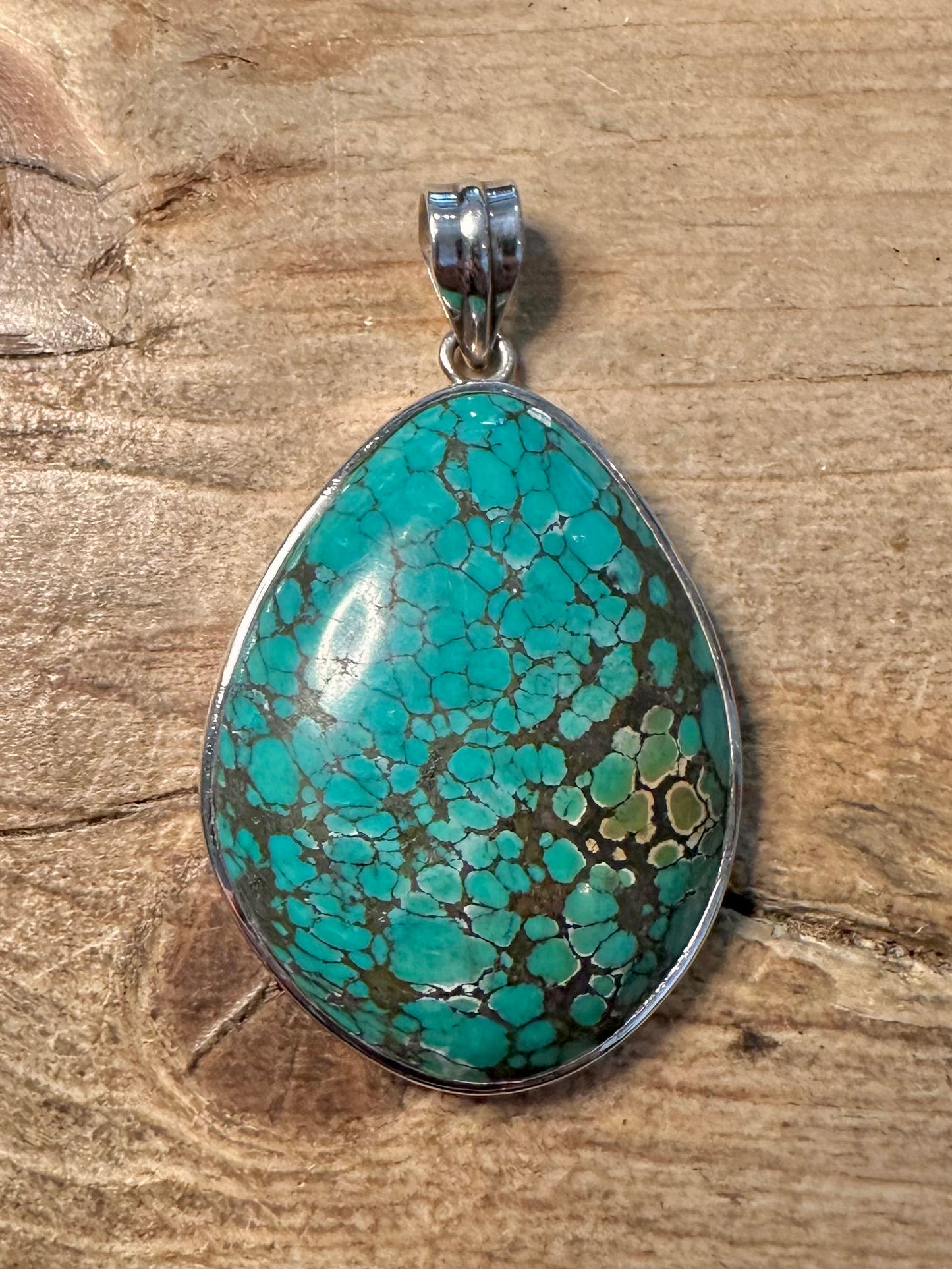 Modern 2008 Turquoise 925 Silver Pendant