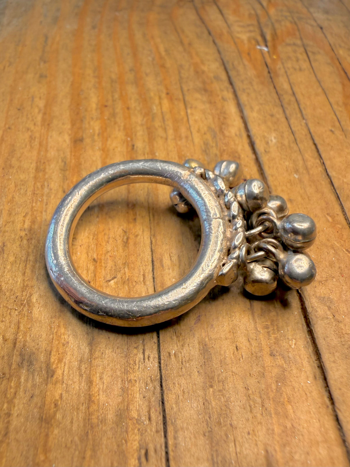 Cluster Small Bell Band 925 Sterling Silver Size U Ring