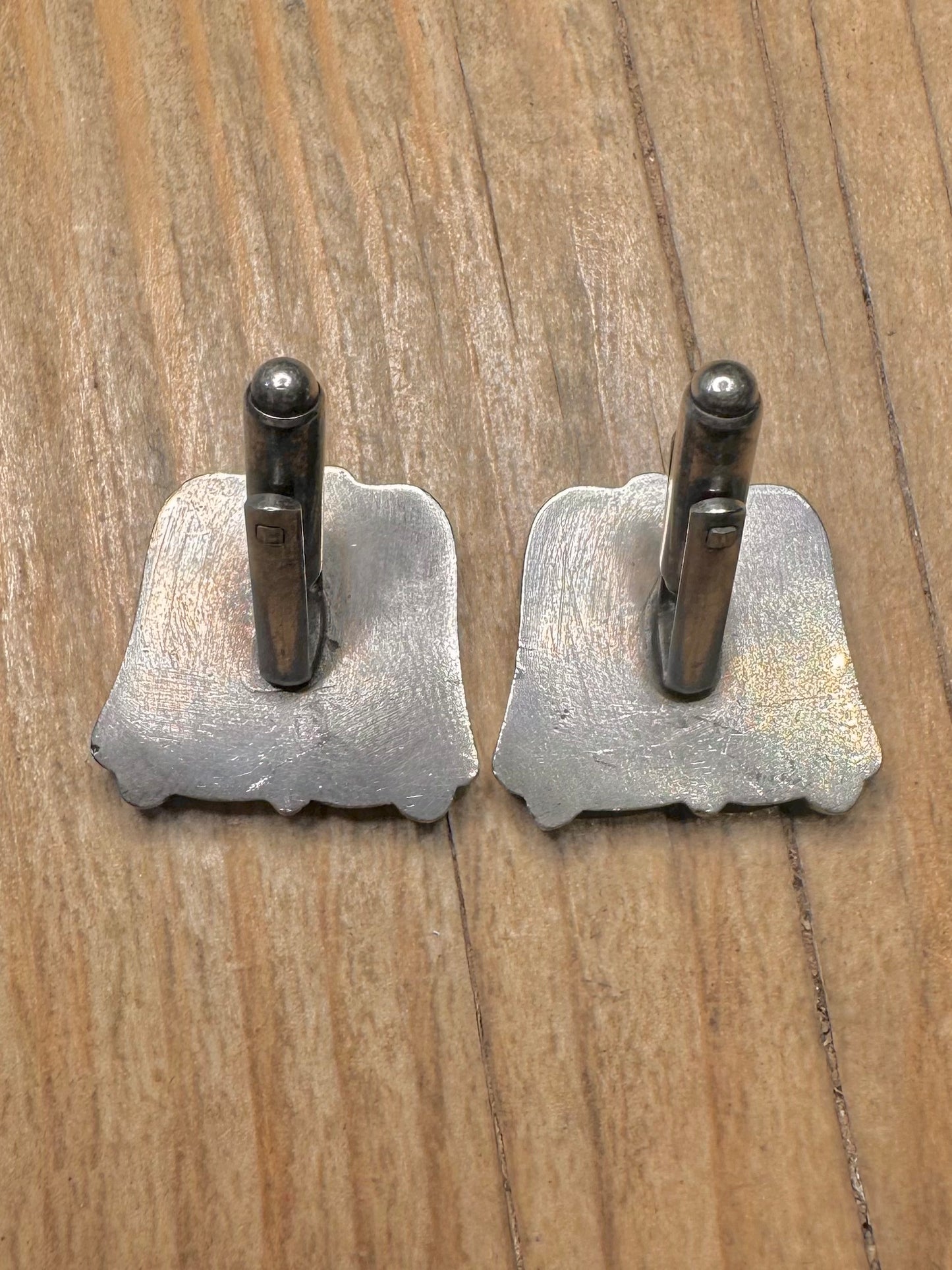 Vintage 1977 Jubilee Sheffield Cuff Link 925 Sterling Silver Collectables