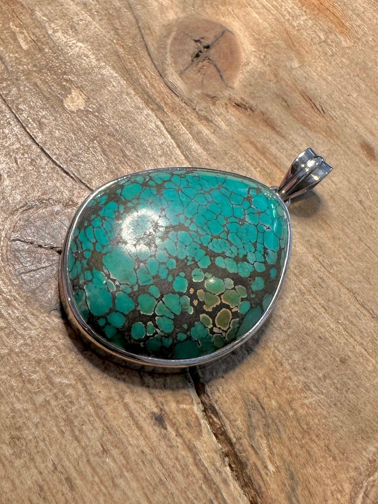 Modern 2008 Turquoise 925 Silver Pendant
