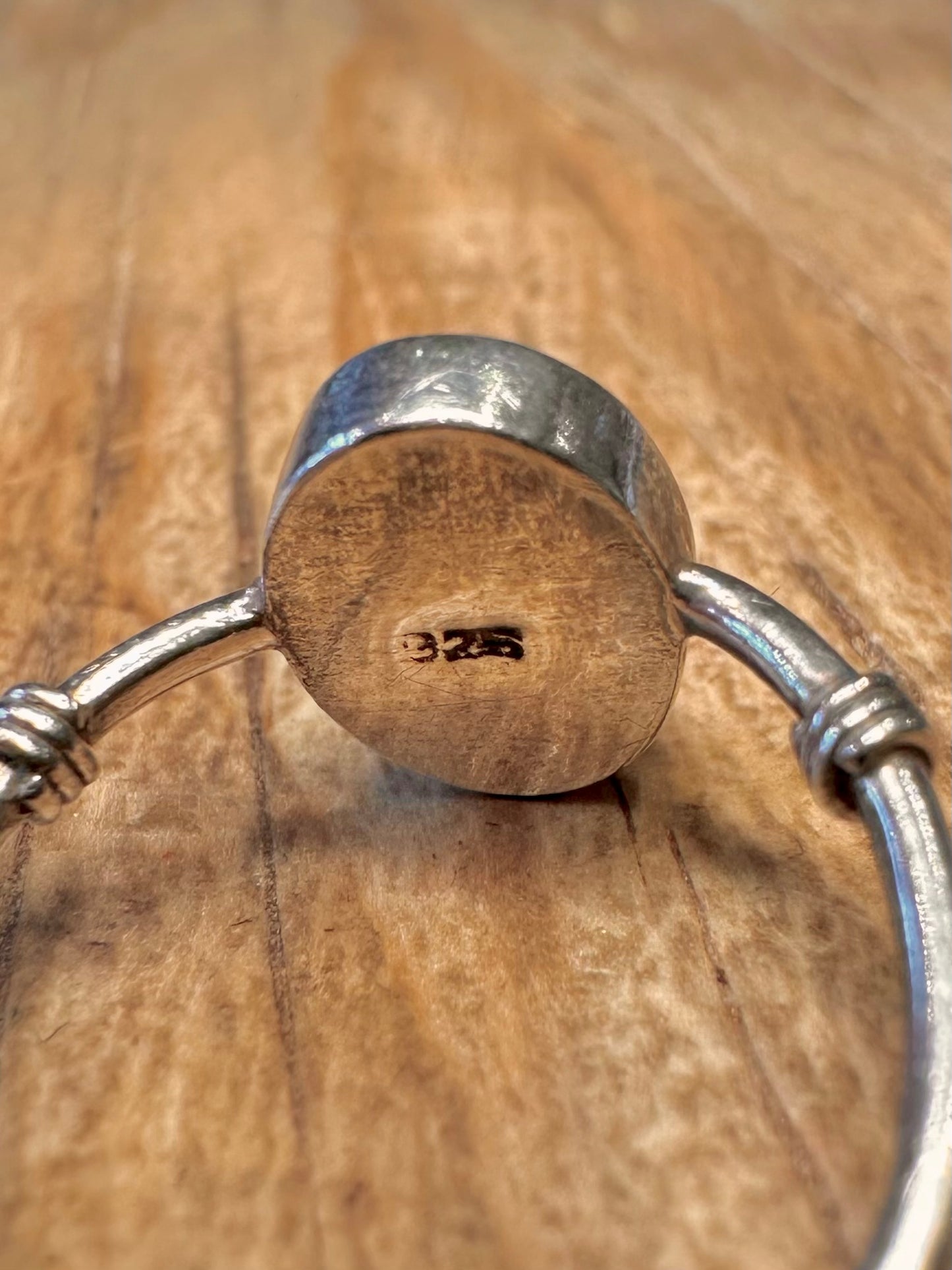 Vintage Tigers Eye 925 Sterling Silver Size L Ring