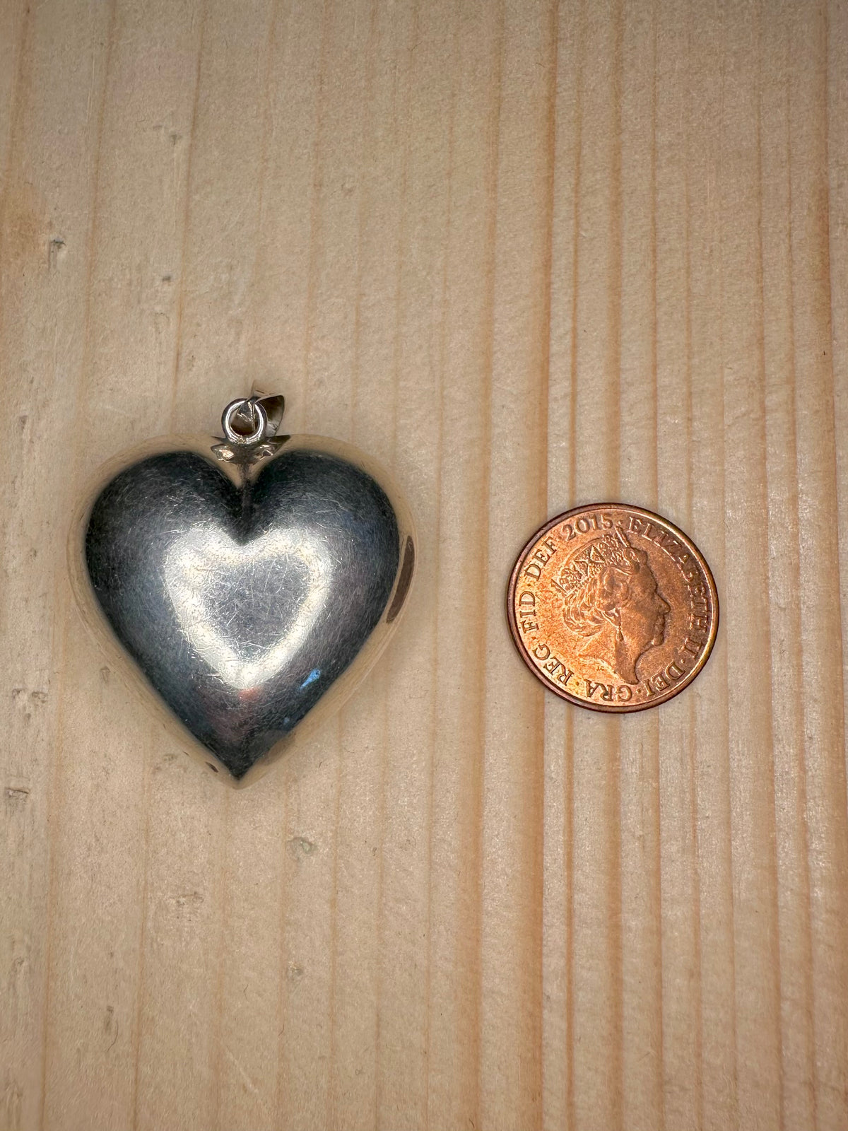 Puff Heart 925 Sterling Silver Pendant