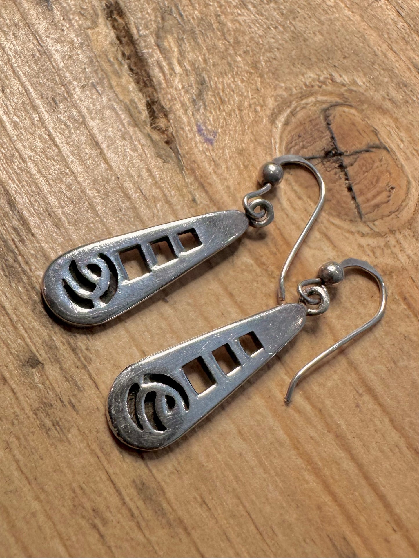 Abstract Dangle 925 Silver Earring