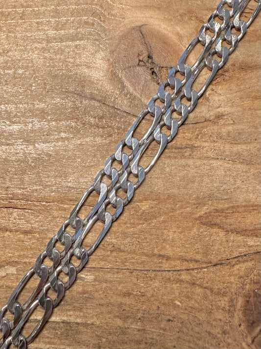 Vintage Figaro Chain 925 Silver 20 inch Necklace