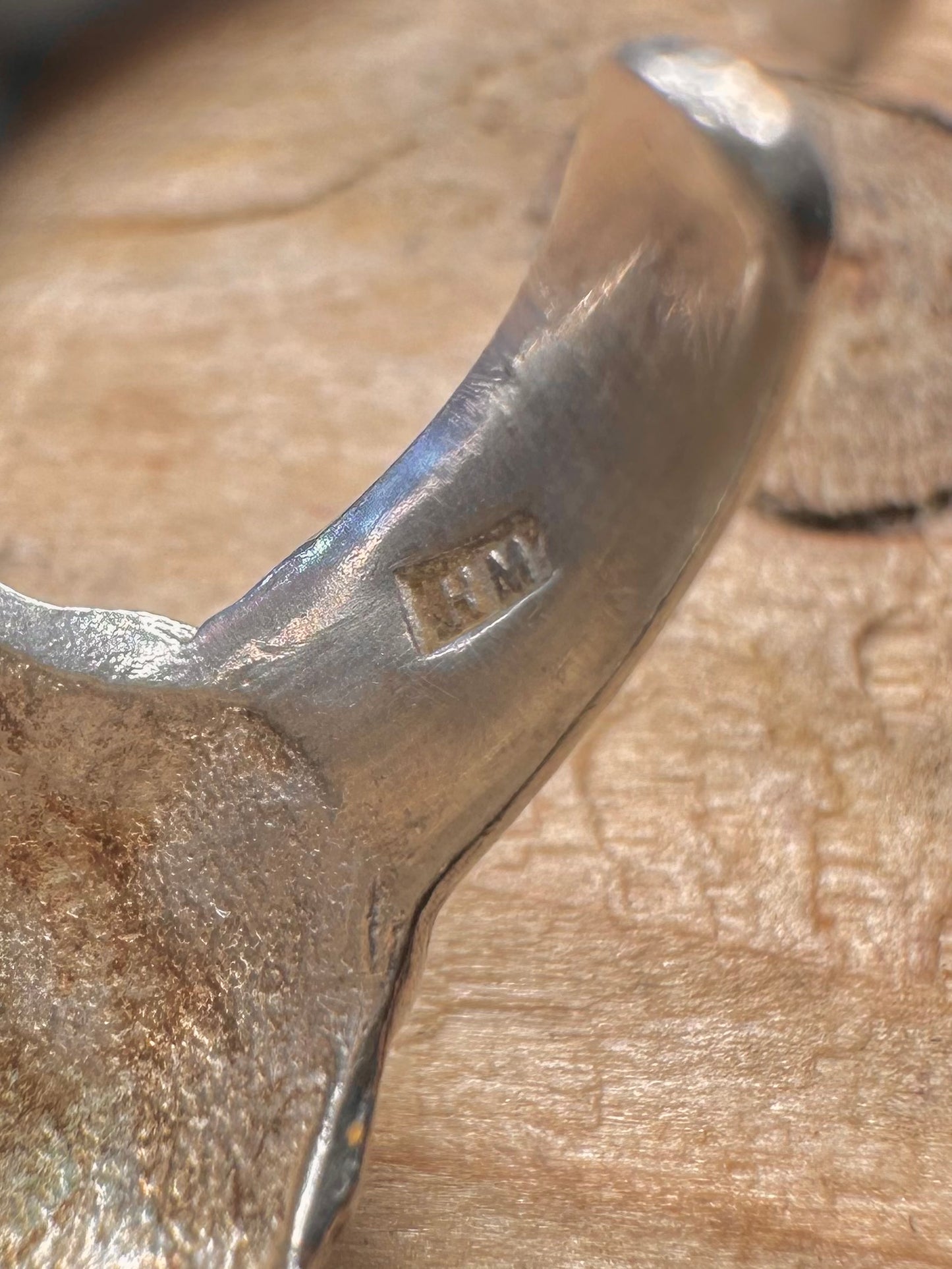 Brutalist 1972 Dome Textured 925 Sterling Silver Size I1/2 Adjustable Ring