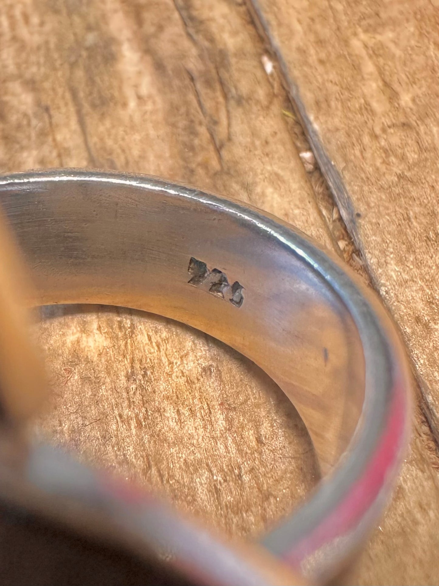 Abstrakter Wirbel 925 Sterlingsilber Ring Gr. L