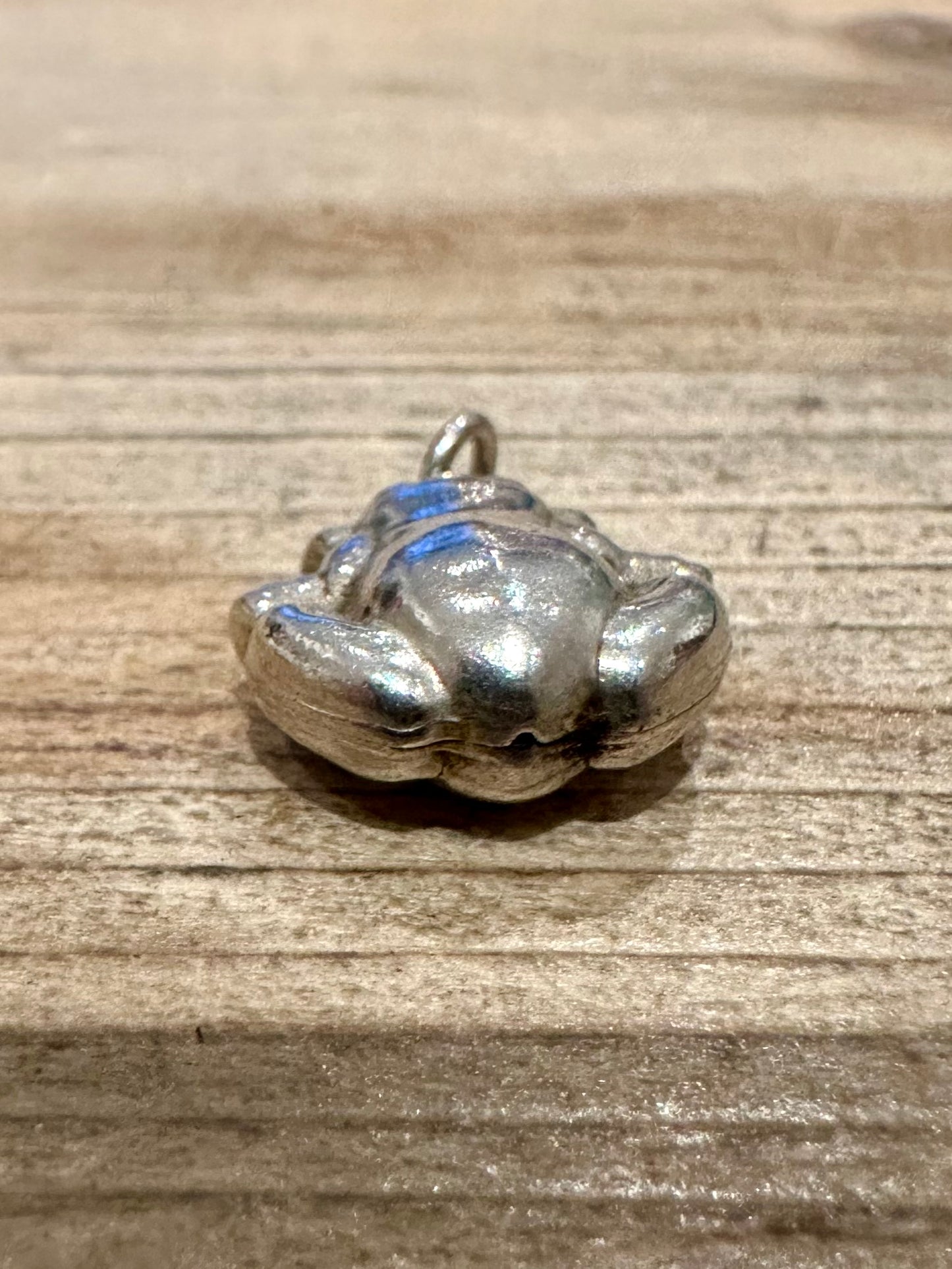 Abstract Frog 925 Silver Charm Pendant