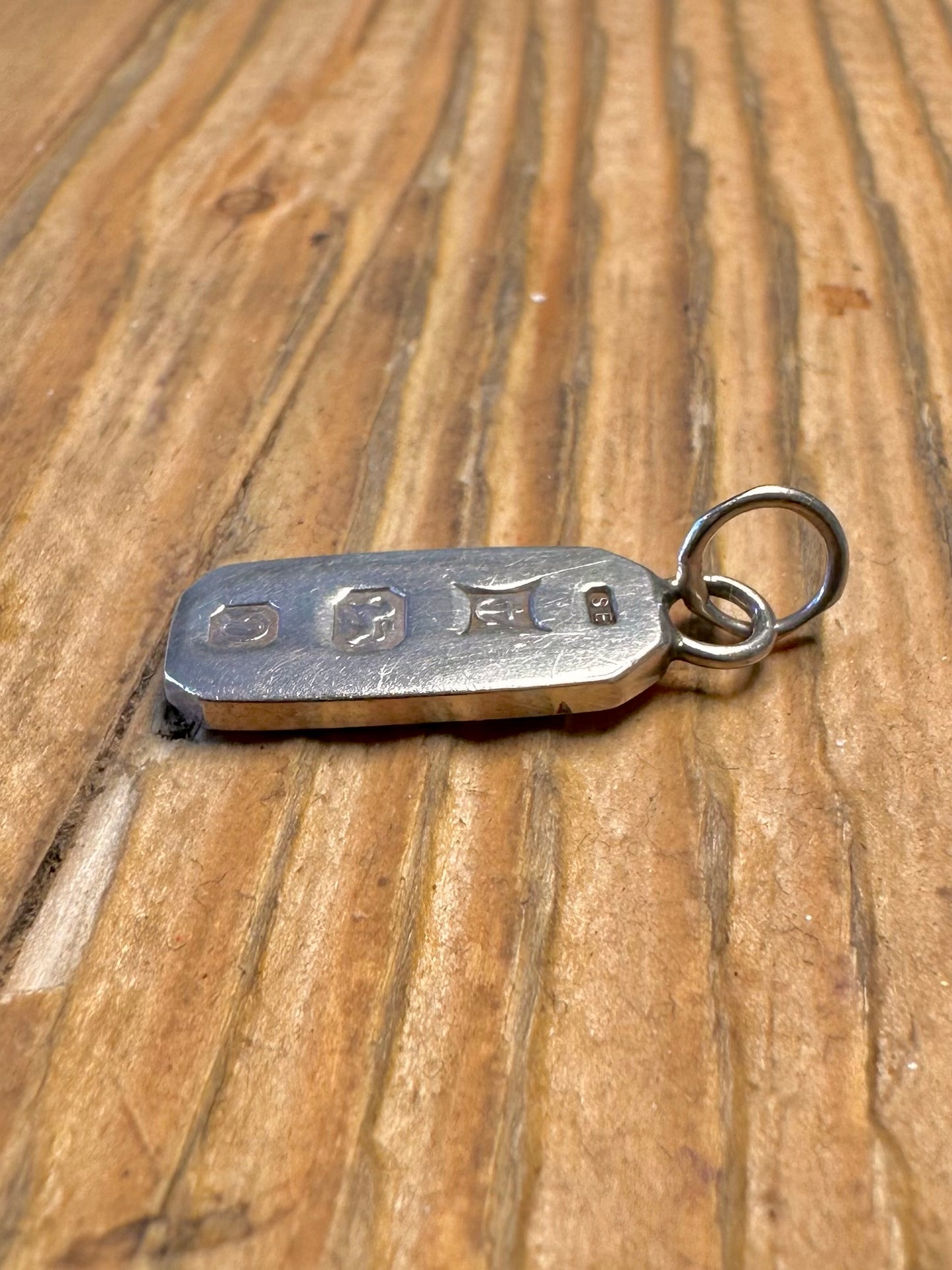 Ingot 1978 Maker SE Birmingham 925 Sterling Silver Pendant