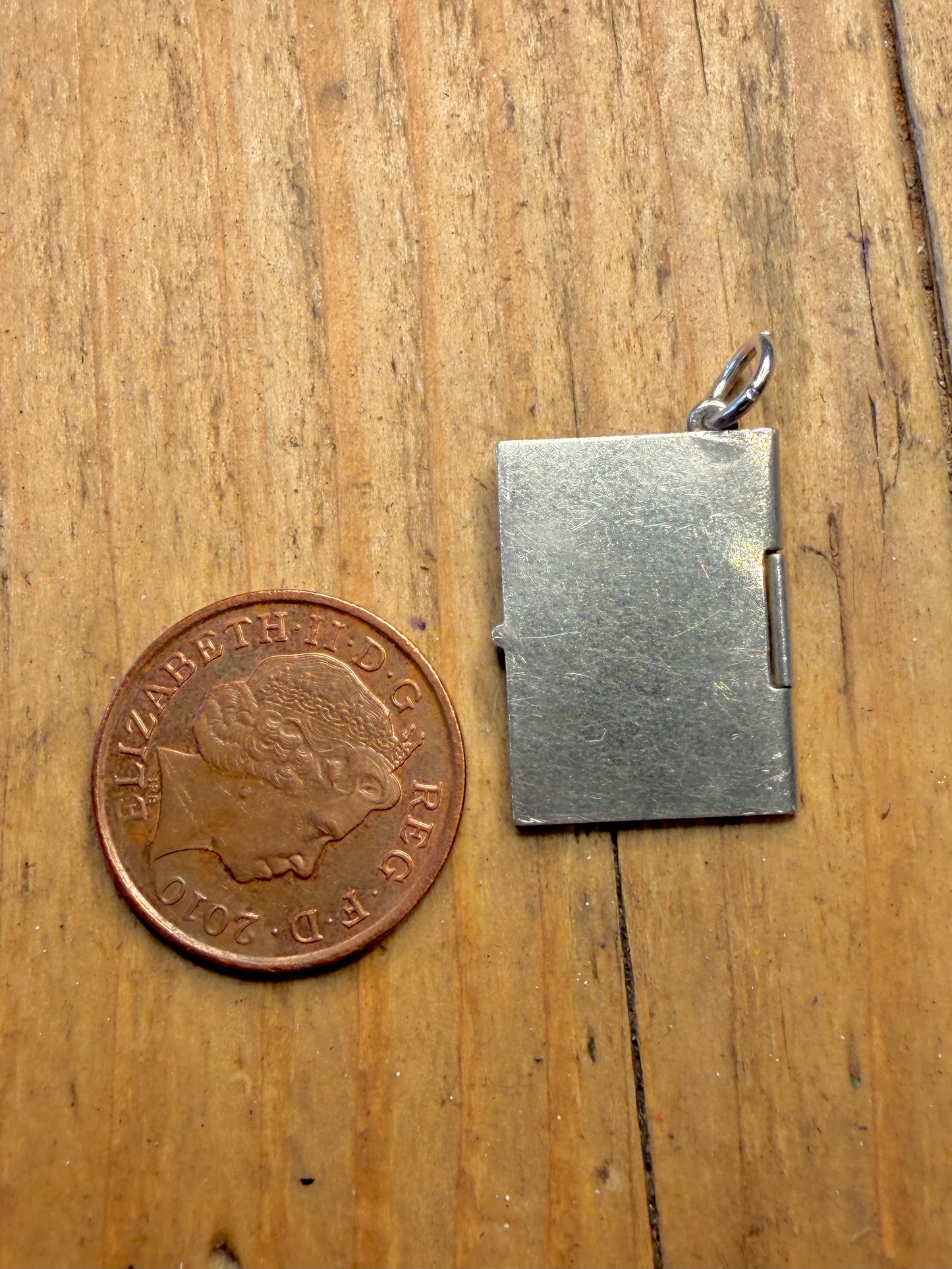 Driving License with Paper Charm 925 Sterling Silver Pendant