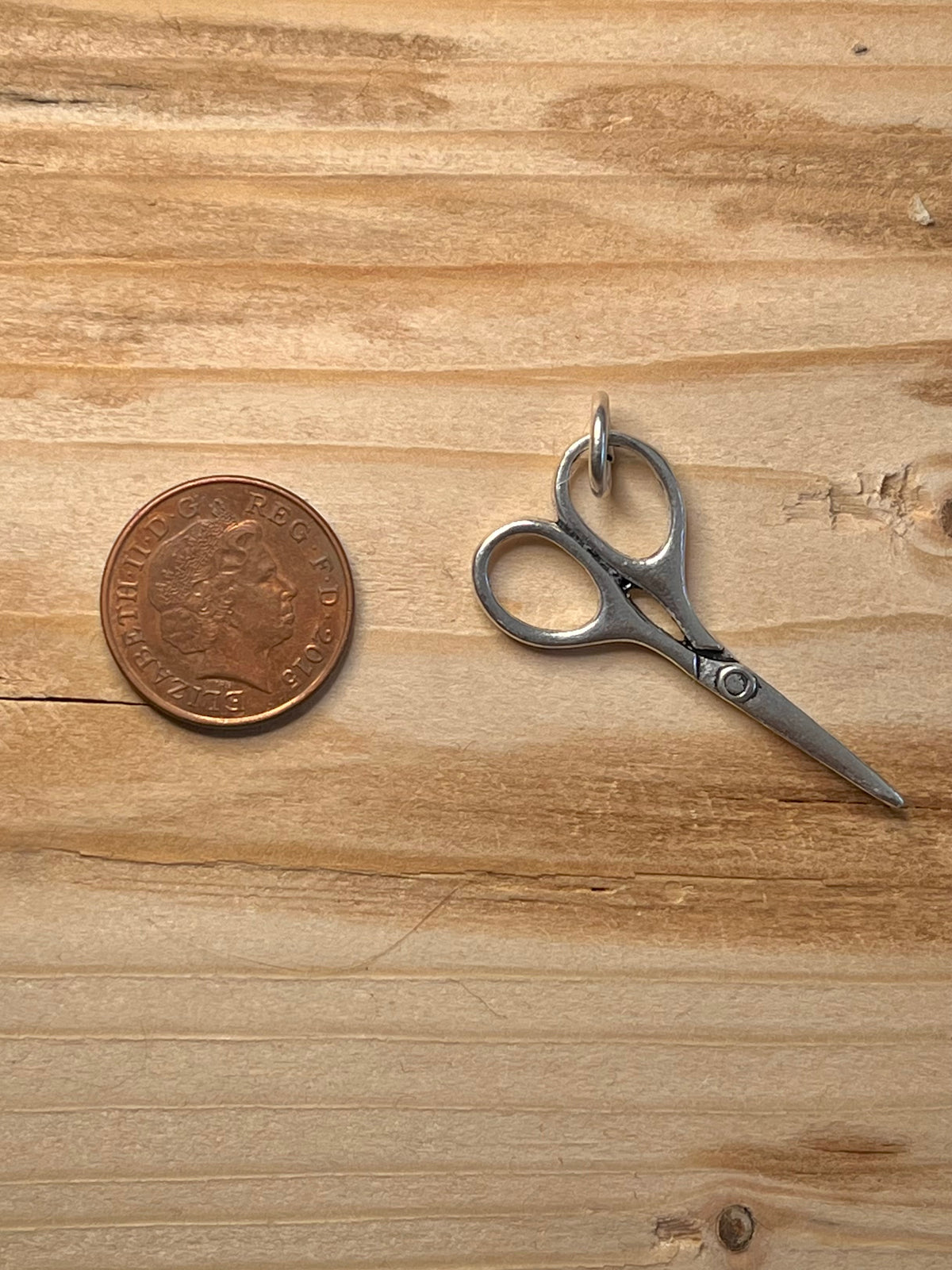 Large Scissors 925 Sterling Silver Pendant